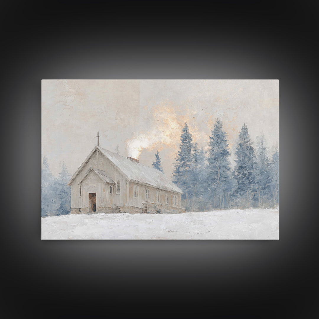 Eternal Horizon Step, Framed Canvas Print, Jesus Painting Canvas, Christian Art, Large Christian Painting, Christian Wall Art
