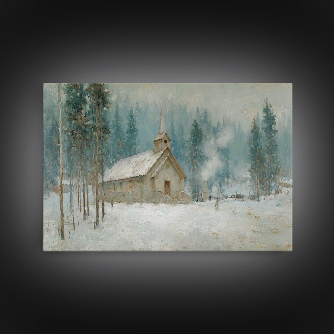 Heaven’s Ember Trail | Framed Canvas Print | Jesus Art Print | Christian Wall Art | Christian Art Canvas | Moody Christian Art | Large Jesu