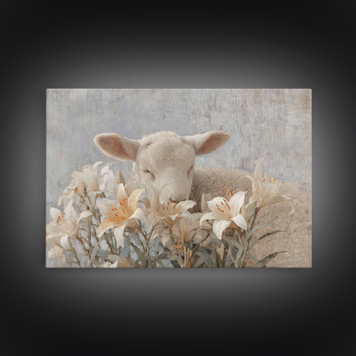 Winter Chapel Peace, Framed Canvas Print, Christian Wall Art, Christmas Wall Art, Christian Decor, Christian Art Canvas, Jesus Painting
