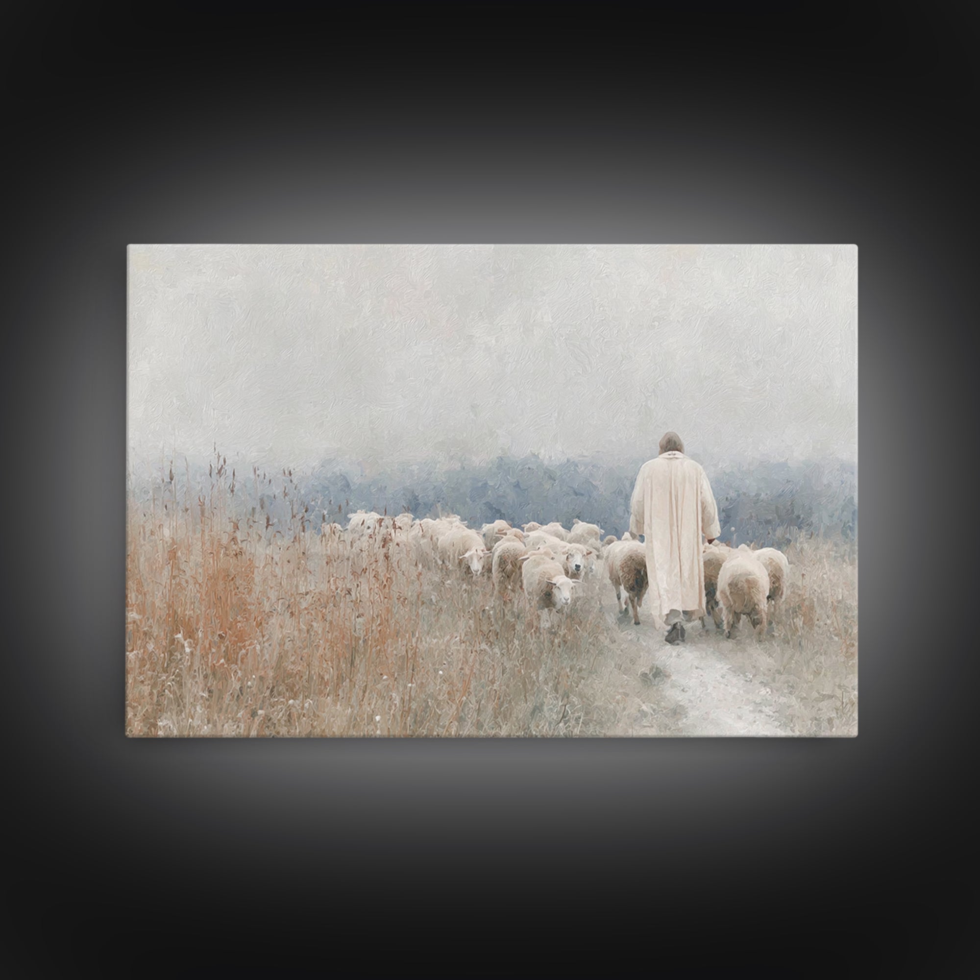 Fields Of Guidance – Framed Canvas Print – Christian Wall Art – Jesus Canvas Art – Christian Art Print – Christian Gift – Christian Art Pai