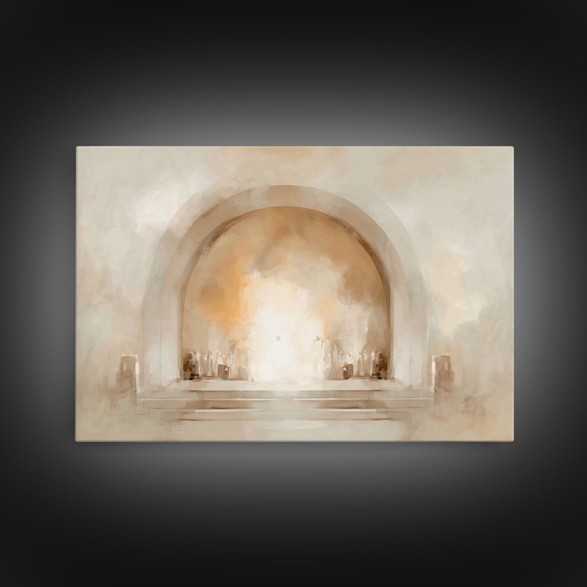 Holy Arch Gathering, Framed Canvas Print, Christian Art Canvas, Christian Wall Art, Christian Art Prints, Christian Gift Ideas, Modern Chri