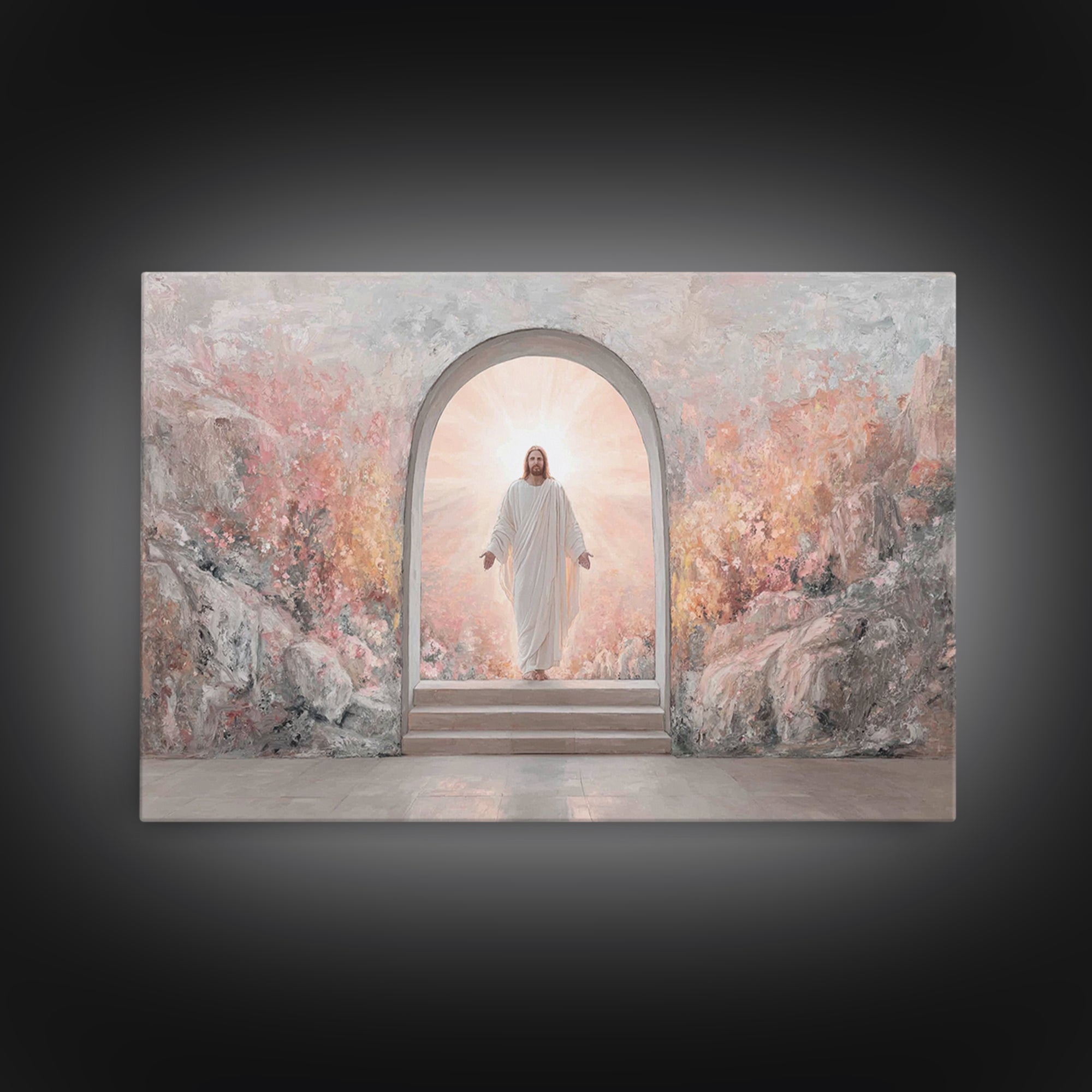 Resurrection Light – Framed Canvas Print – Christian Wall Art – Christian Art Canvas – Christian Gift Ideas – Christian Art Prints – Modern