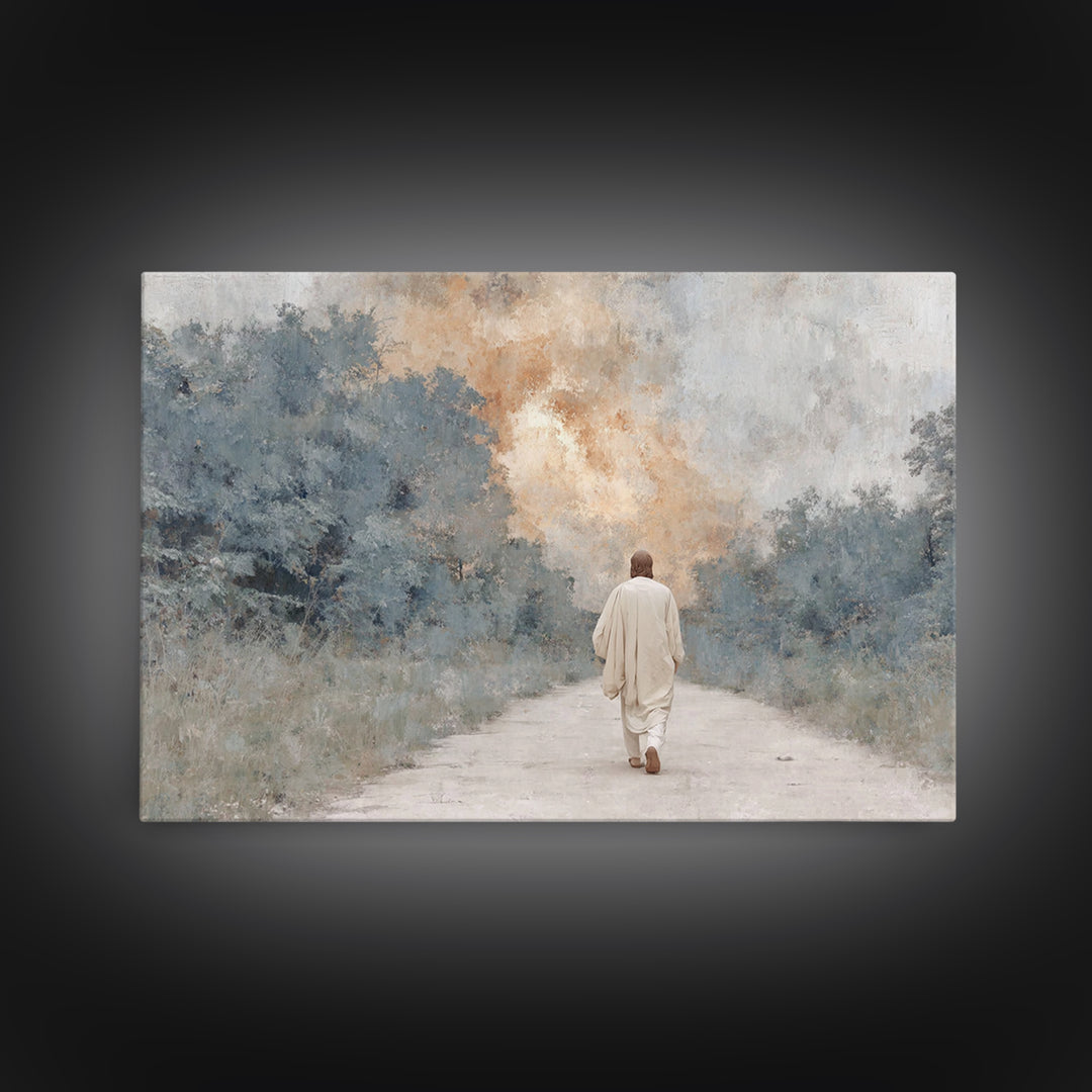 Quiet Bethlehem – Framed Canvas Print – Christian Art Canvas – Christian Wall Art – Christmas Art – Modern Christian Art