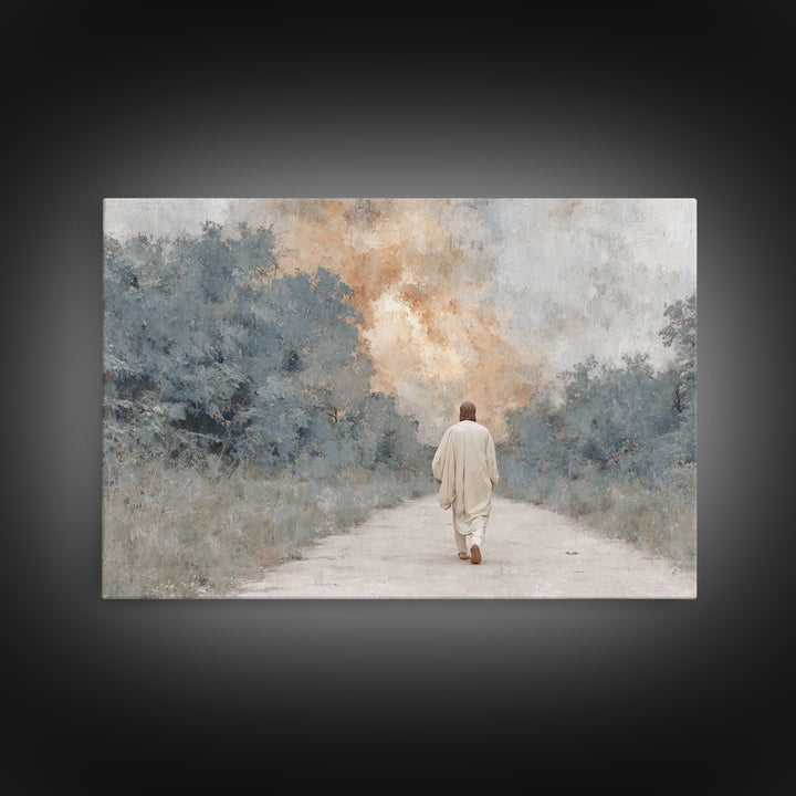 Quiet Bethlehem – Framed Canvas Print – Christian Art Canvas – Christian Wall Art – Christmas Art – Modern Christian Art