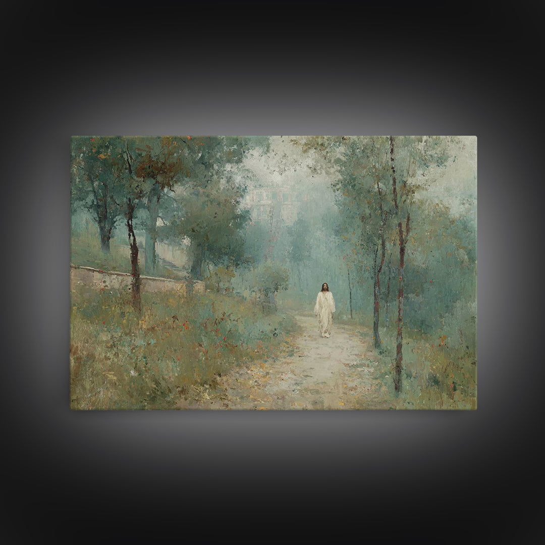 Journey of Faith – Framed Canvas Print – Christian Wall Art – Christian Art Canvas – Christian Decor – Modern Christian Art