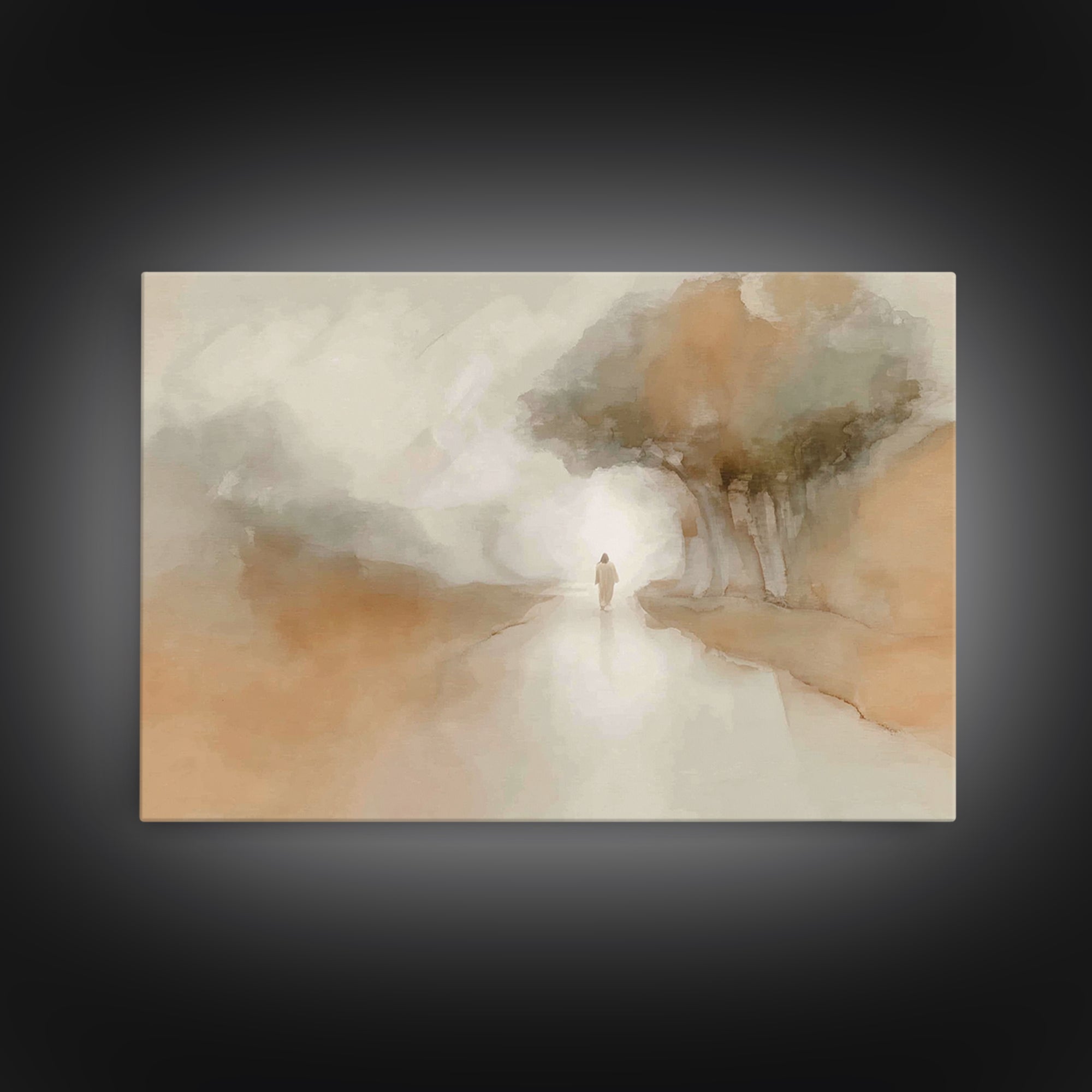 Path of Grace – Framed Canvas Print – Christian Art Canvas – Christian Wall Art – Christian Painting – Subtle Christian Art