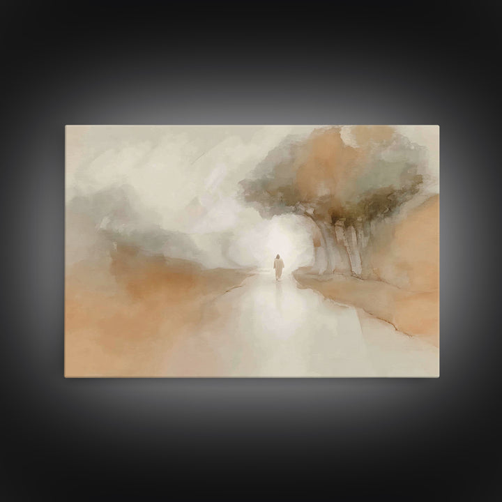 Path of Grace – Framed Canvas Print – Christian Art Canvas – Christian Wall Art – Christian Painting – Subtle Christian Art
