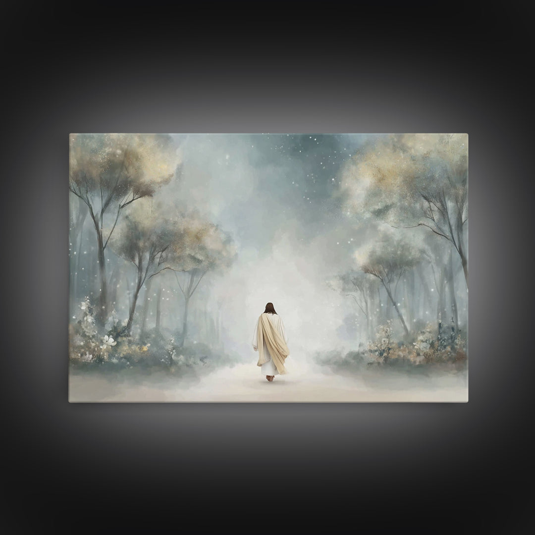 Garden Of Hope | Framed Canvas Print | Christian Wall Art | Jesus Art Print | Christian Art Canvas | Vintage Christian Art | Christian Gift