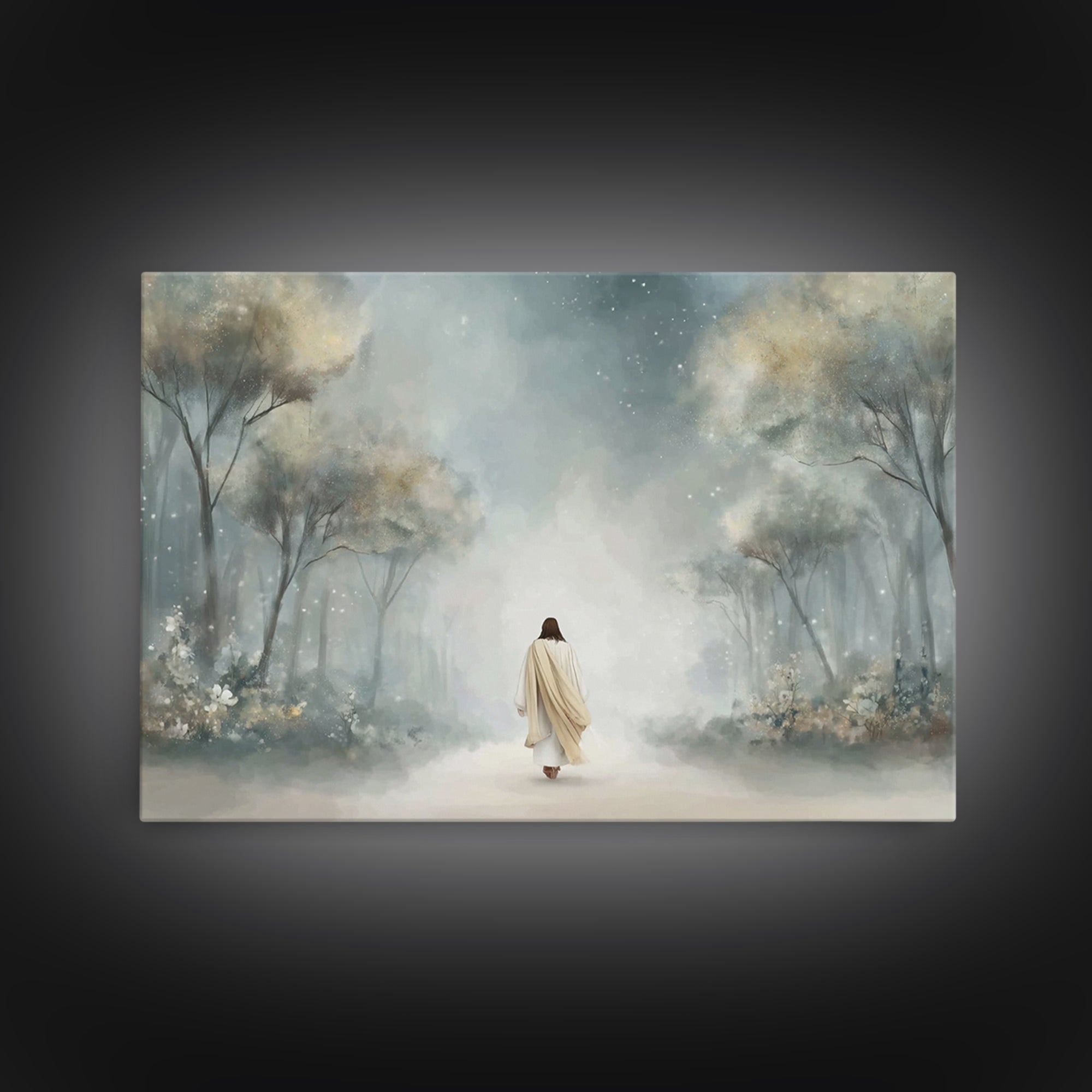 Garden Of Hope | Framed Canvas Print | Christian Wall Art | Jesus Art Print | Christian Art Canvas | Vintage Christian Art | Christian Gift