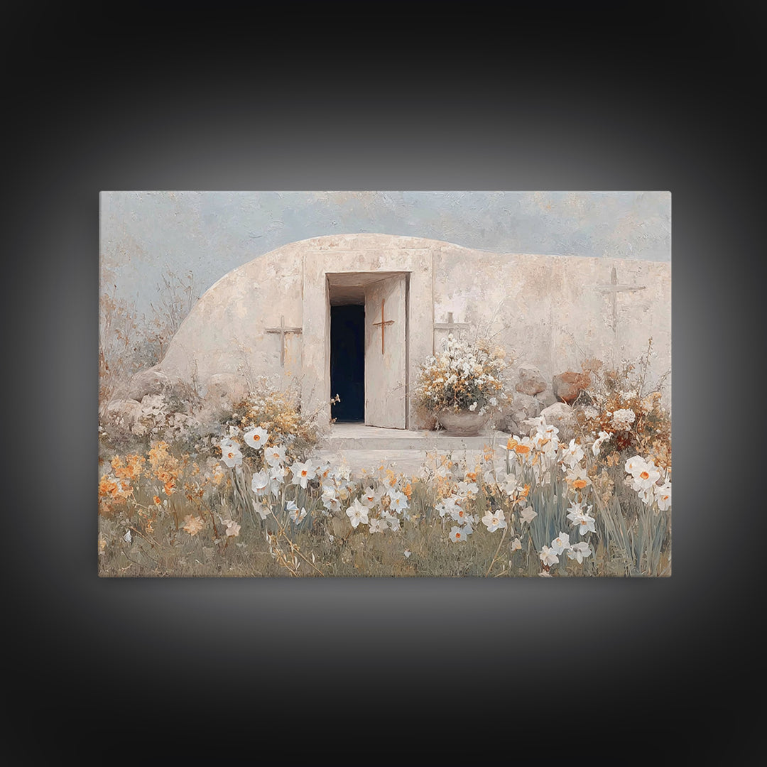 Garden Of Renewal – Framed Canvas Print – Christian Wall Art – Christian Art Canvas – Christian Painting – Subtle Christian Art – Christian