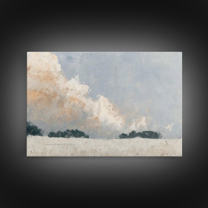 Fields Of Promise | Framed Canvas Print | Christian Wall Art | Christian Art Canvas | Subtle Christian Art | Christian Art Print | Christia