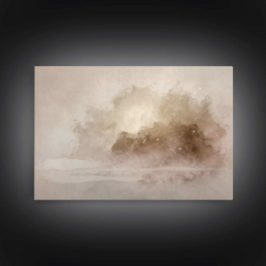 Clouds Of Glory – Framed Canvas Print – Christian Wall Art – Christian Art Canvas – Abstract Christian Art – Christian Paintings – Christia