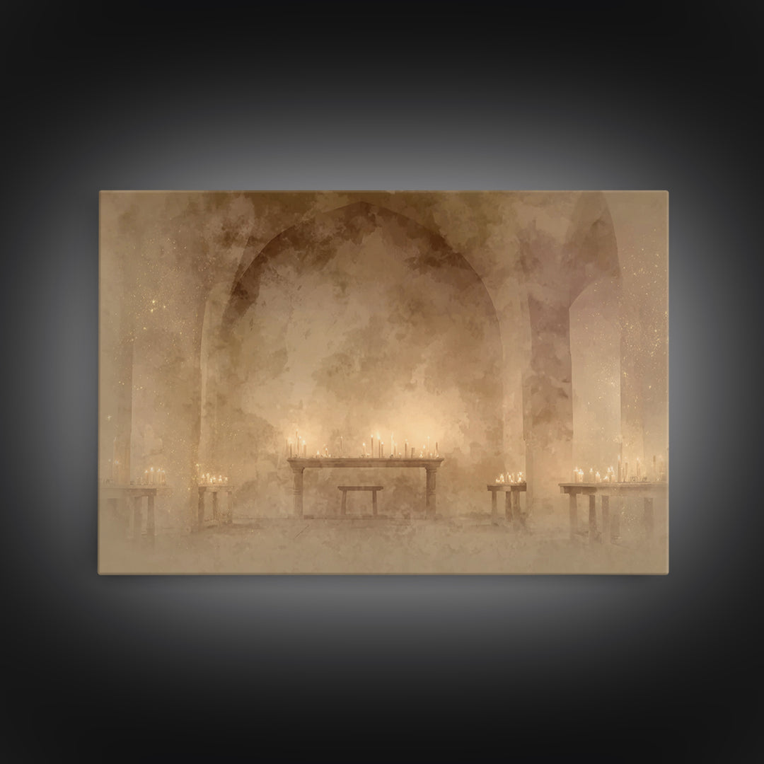 Holy Quiet Haven – Framed Canvas Print – Christian Wall Art – Christian Art Canvas – Minimalist Christian Art – Christian Decor – Christian