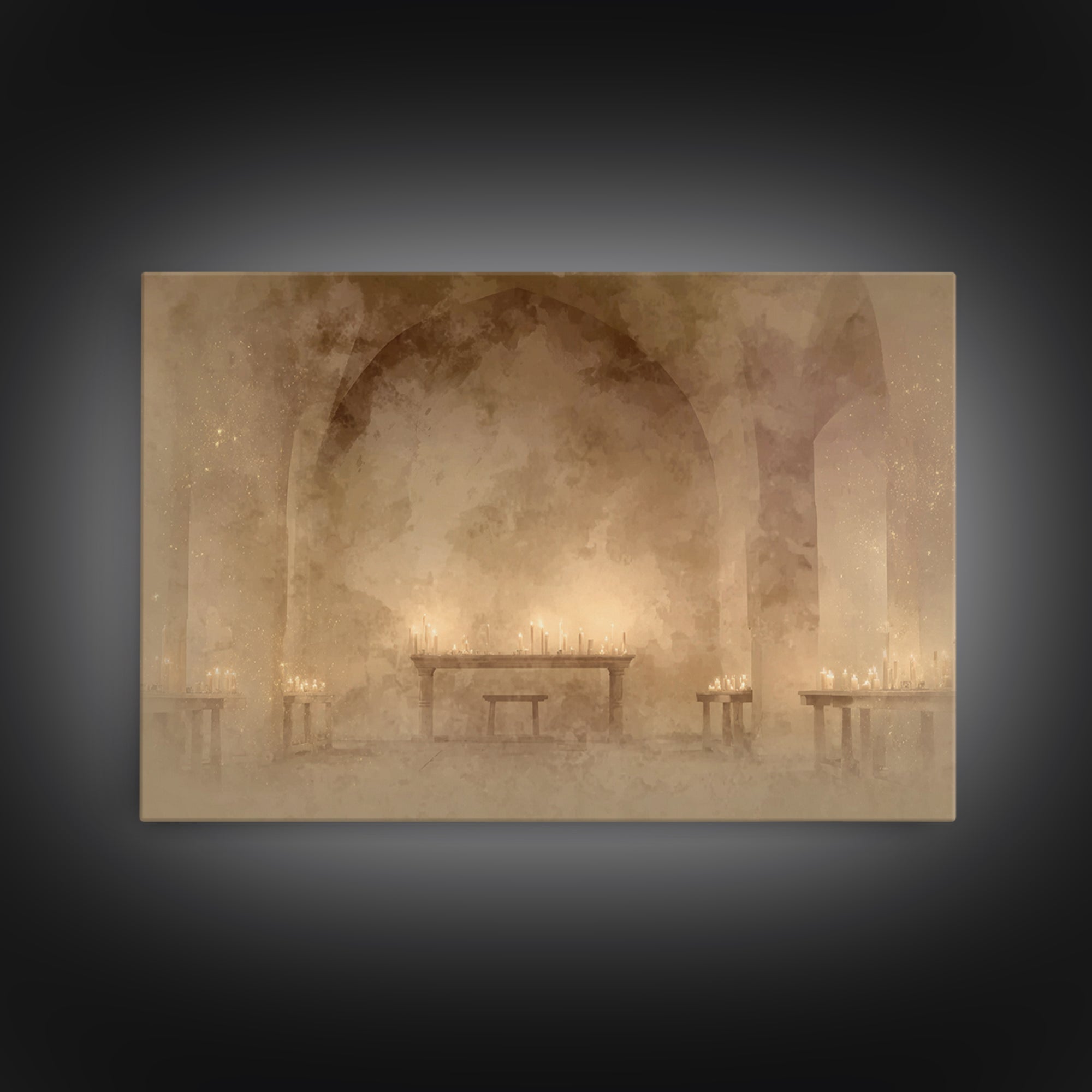 Holy Quiet Haven – Framed Canvas Print – Christian Wall Art – Christian Art Canvas – Minimalist Christian Art – Christian Decor – Christian