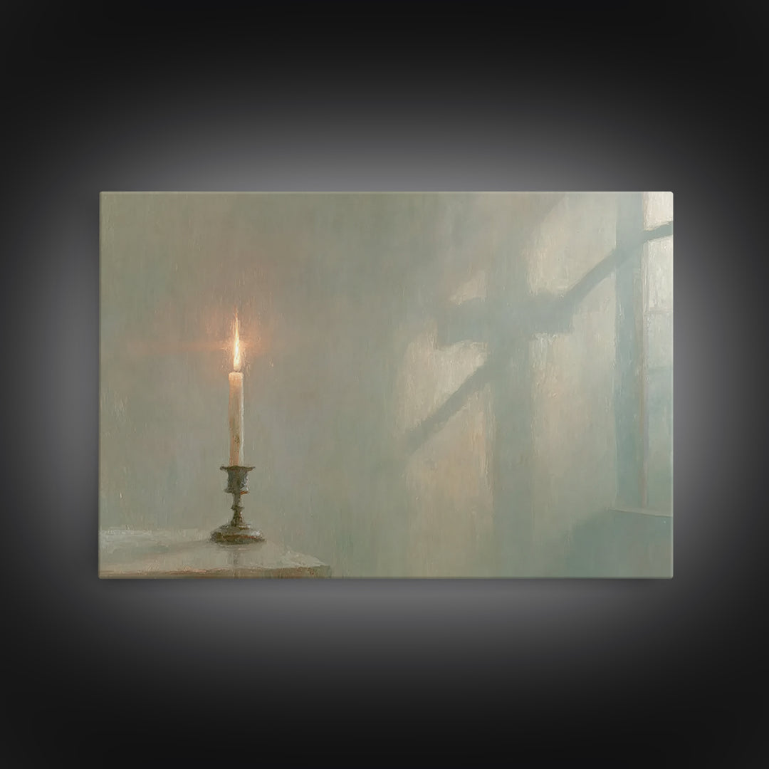 Holy Reflection | Framed Canvas Print | Christian Wall Art | Christian Art Canvas | Minimalist Christian Art | Christian Art