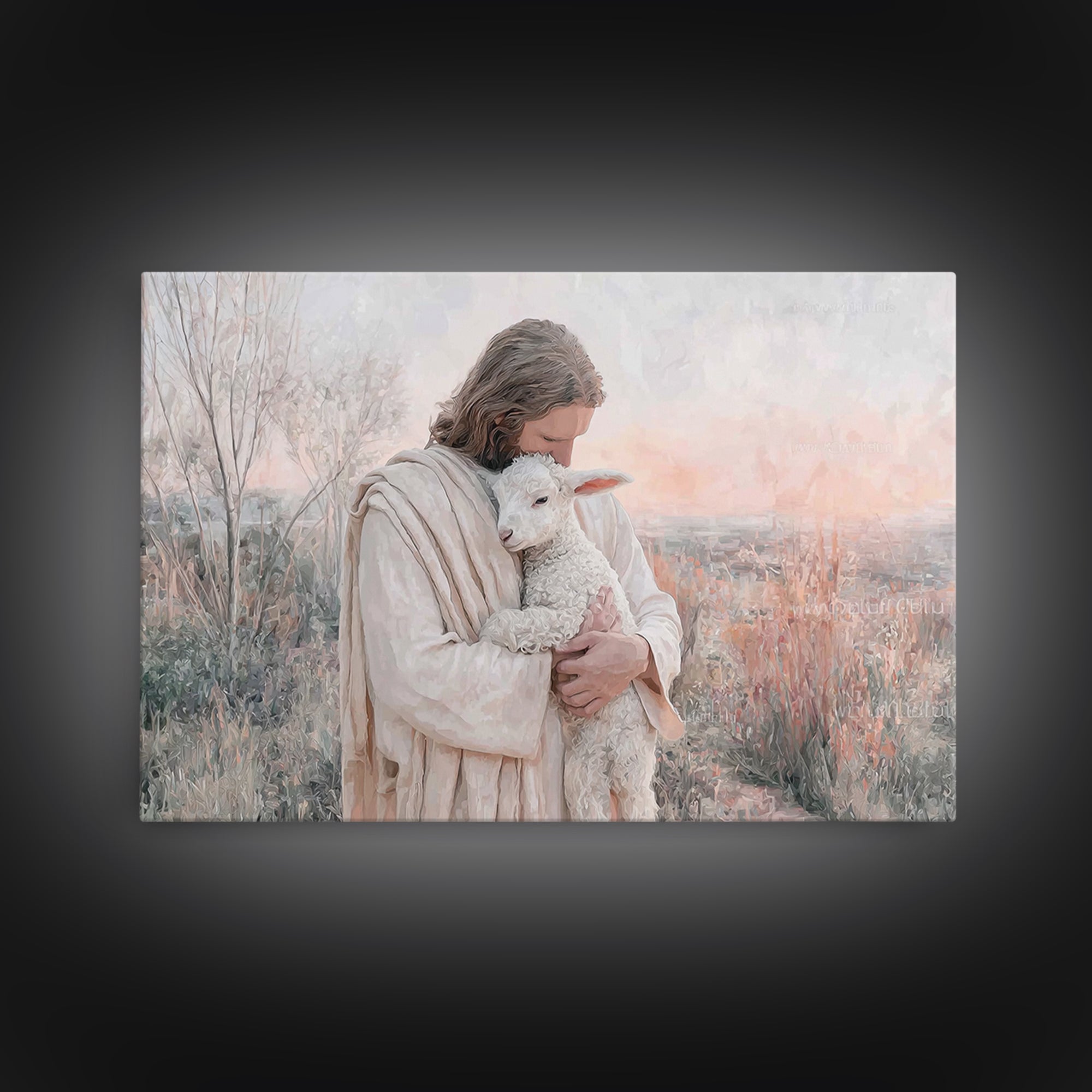 Cradle Of Mercy – Framed Canvas Print – Jesus Painting – Christian Wall Art – Christian Art Canvas – Christian Art Prints – Christian Gift