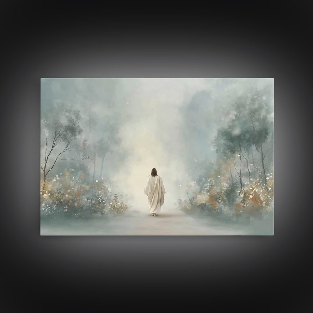 Path Of His Peace – Framed Canvas Print – Christian Wall Art – Christian Art Canvas – Subtle Christian Art – Christian Paintings – Christia