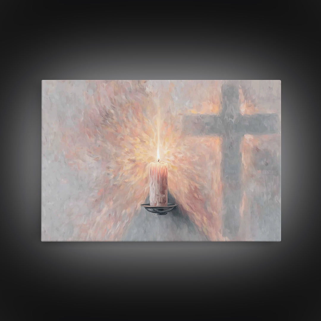 Radiant Grace, Framed Canvas Print, Christian Wall Art, Christian Art, Unique Christian Art, Christian Art Canvas