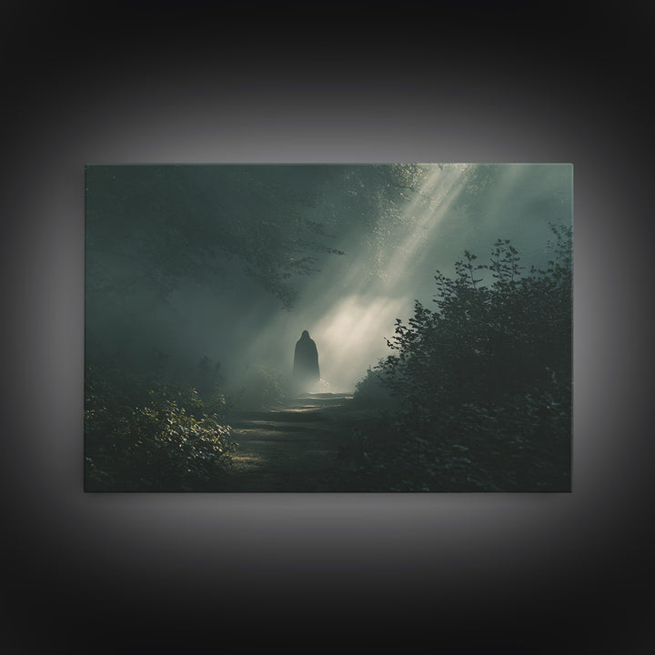 Light Of The Way – Framed Canvas Print – Christian Wall Art – Moody Christian Art – Christian Art Canvas – Christian Art Gift – Jesus Paint