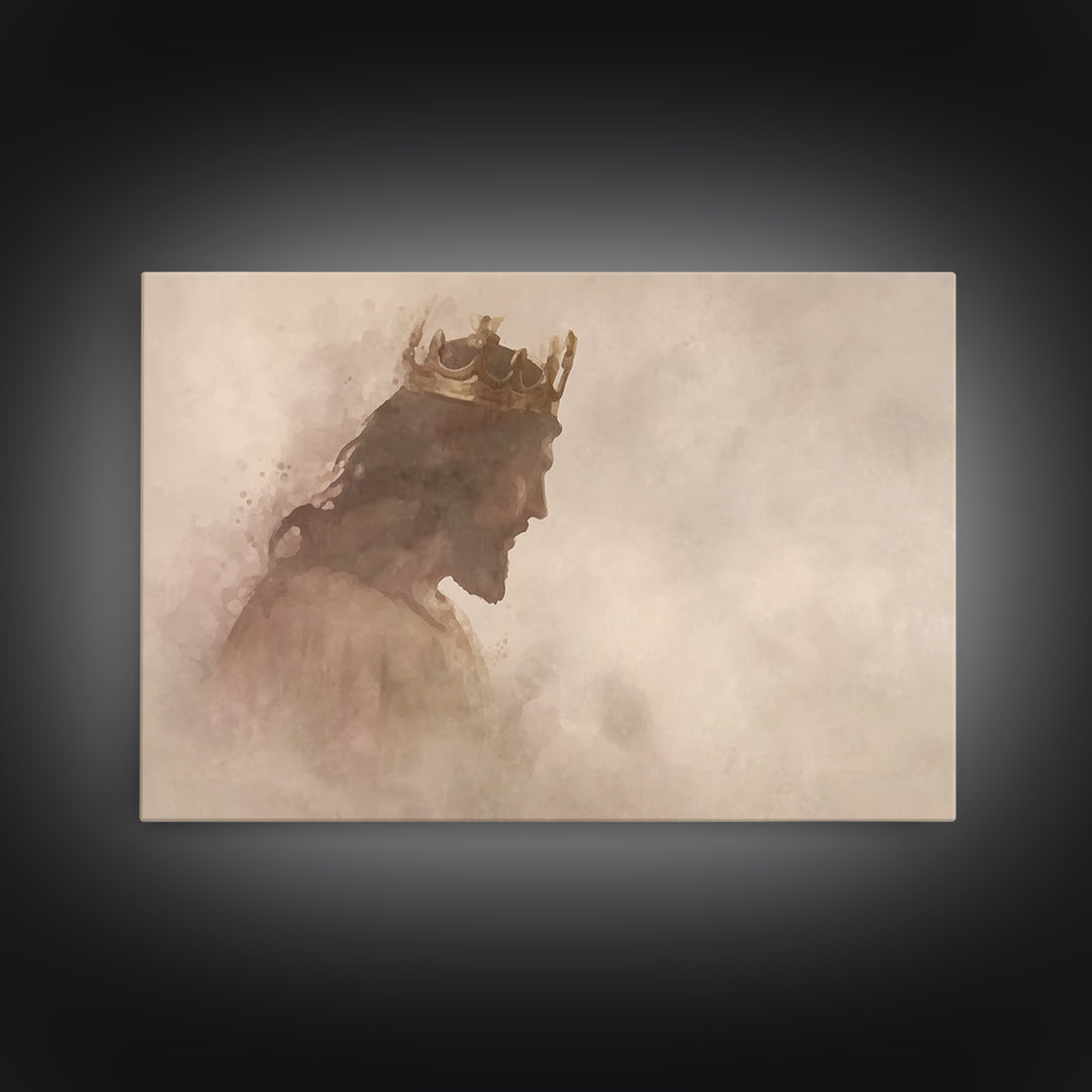 Gentle Reign, Framed Canvas Print, Christian Wall Art, Christian Art Canvas, Subtle Christian Art, Christian Art Prints, Jesus Painting