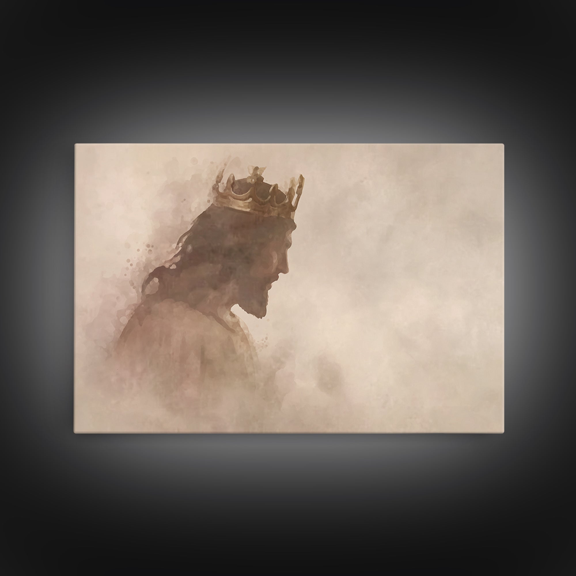 Gentle Reign, Framed Canvas Print, Christian Wall Art, Christian Art Canvas, Subtle Christian Art, Christian Art Prints, Jesus Painting