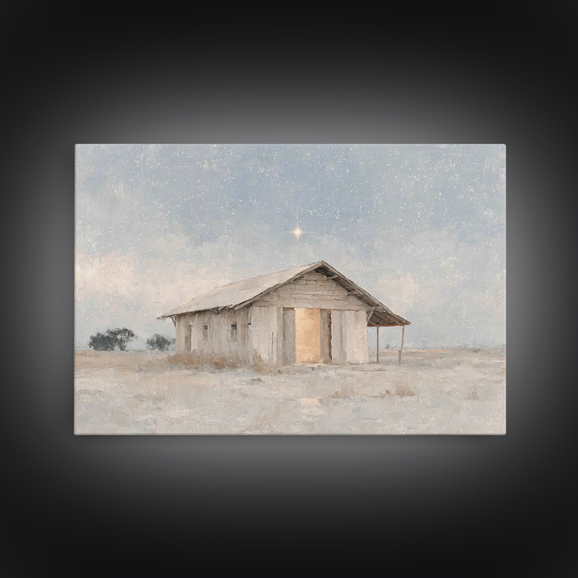 Shepherd Child Peace | Framed Canvas Print | Jesus Art | Christian Art Canvas | Christian Christmas Art | Christian Wall Art | Christmas De