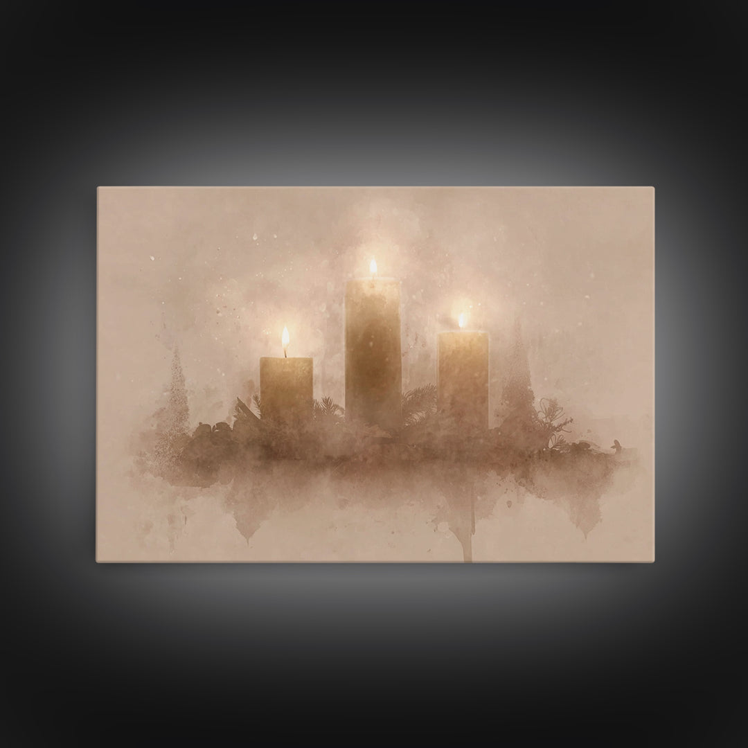 Season Of Hope – Framed Canvas Print – Christian Christmas Art – Christmas Wall Art – Christian Art – Christmas Art Prints