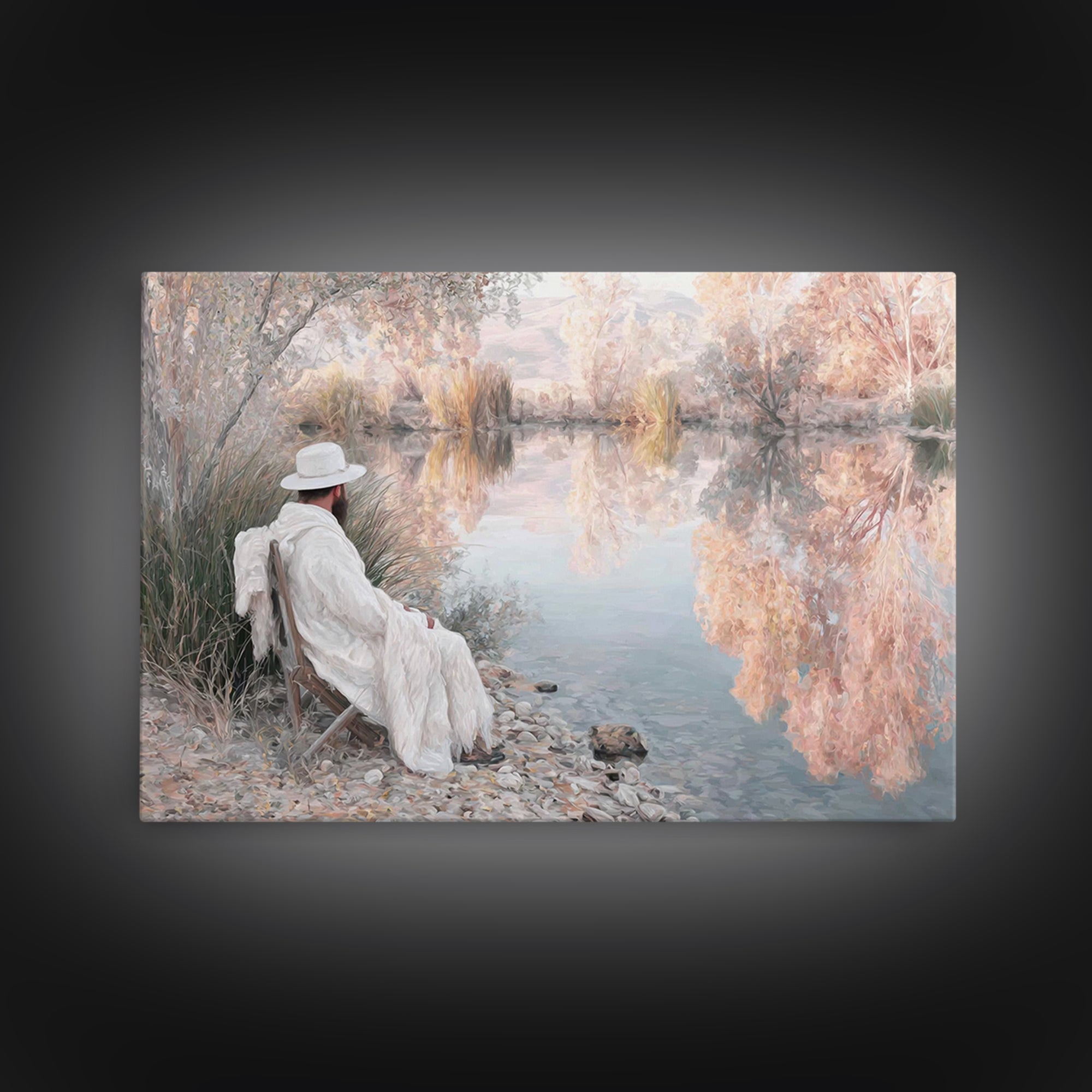 Dawn Shepherd Peace | Framed Canvas Print | Christian Wall Art | Christmas Art Prints | Jesus Painting | Christian Art Canvas | Christian D