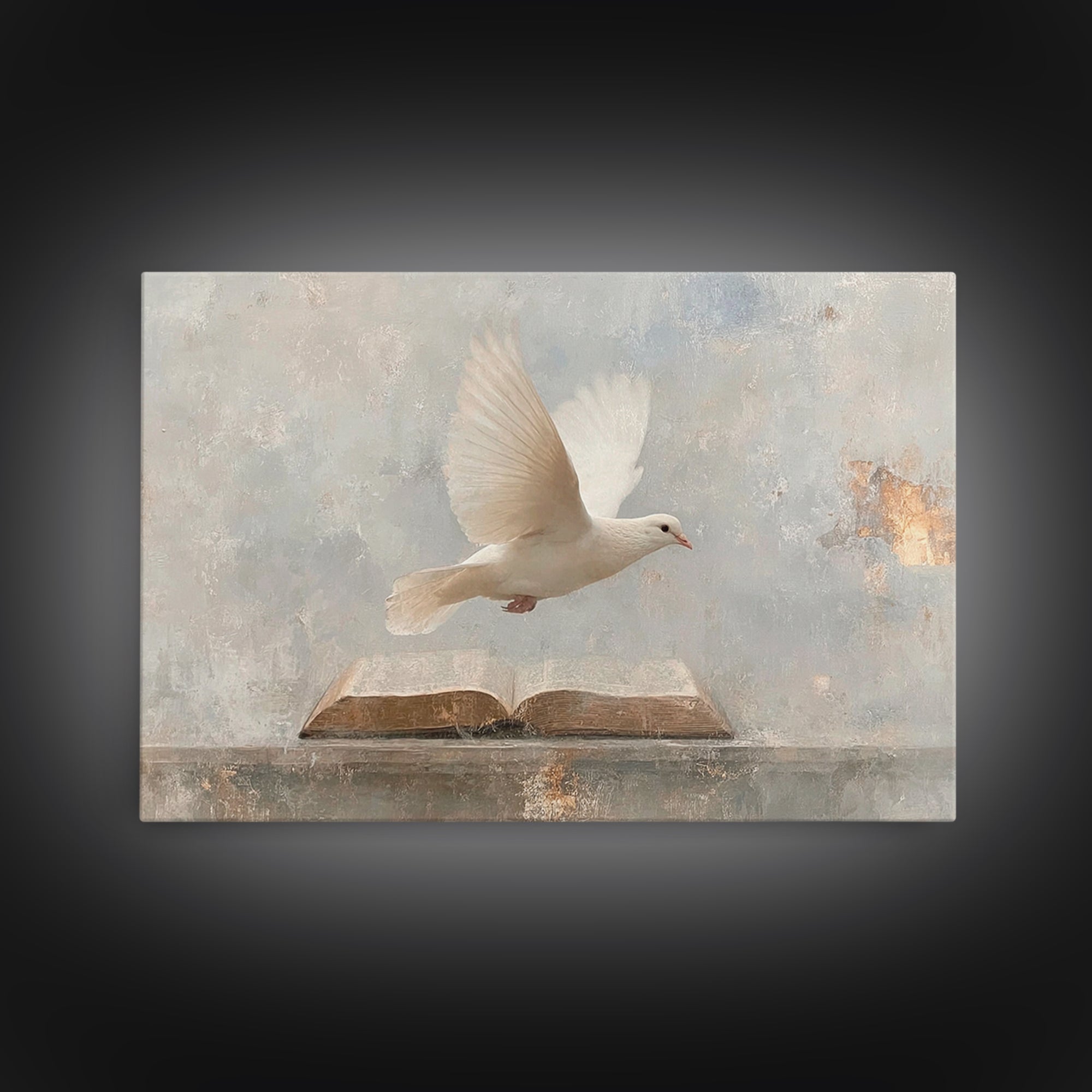 Word And Spirit, Framed Canvas Print, Christian Wall Art, Christian Art Canvas, Christian Art Prints, Christian Gift Ideas, Modern Christia