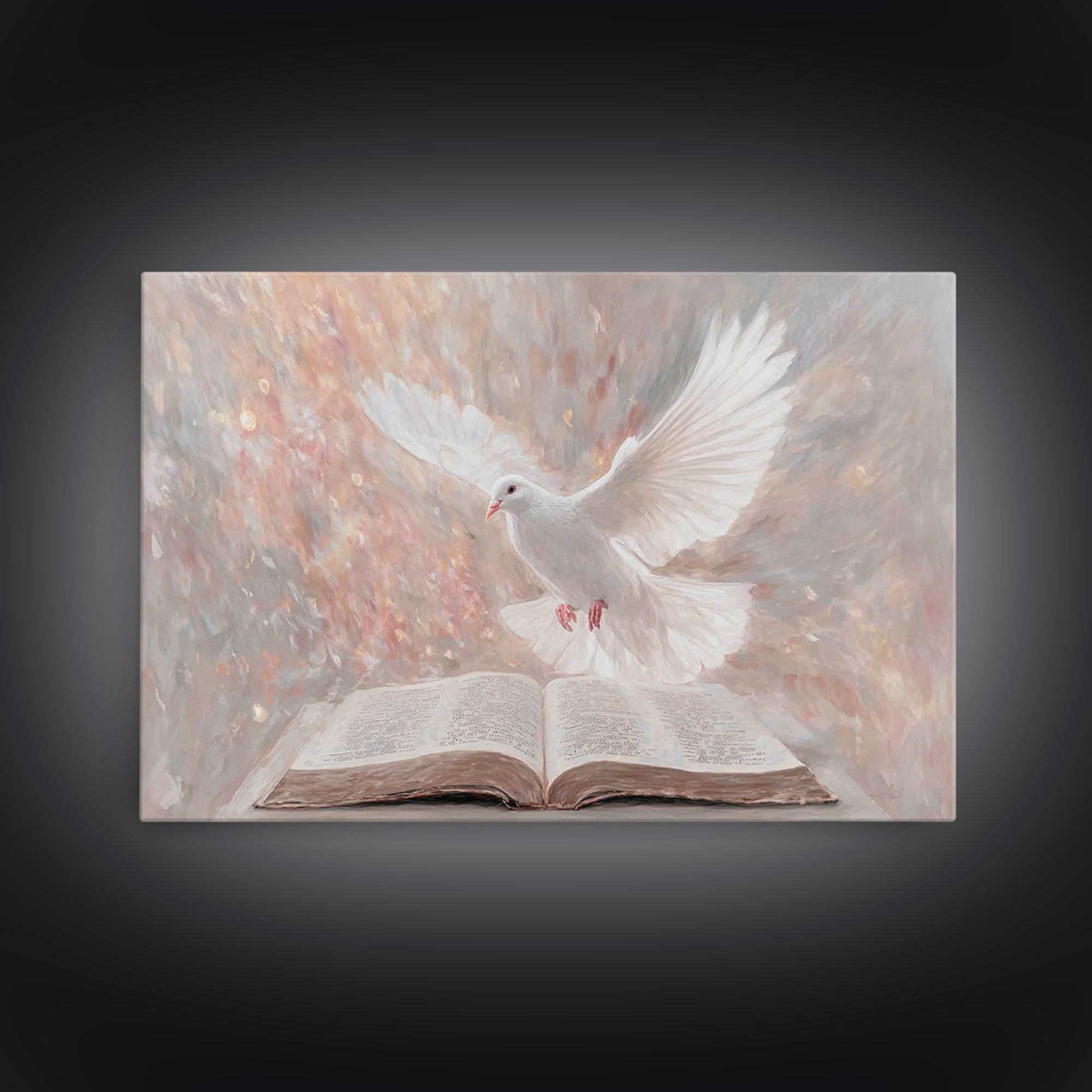 Spirit Of Light – Framed Canvas Print – Christian Art Canvas – Christian Wall Art – Christian Art Prints – Christian Gift Ideas – Modern Ch