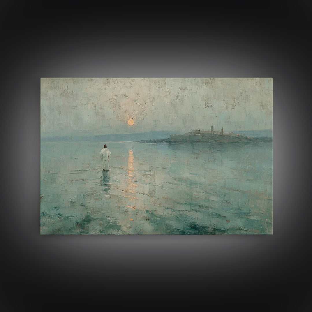 Clouds of Glory | Framed Canvas Print | Christian Art Canvas | Christian Gift | Jesus Painting | Christian Wall Art | Large Christian Art