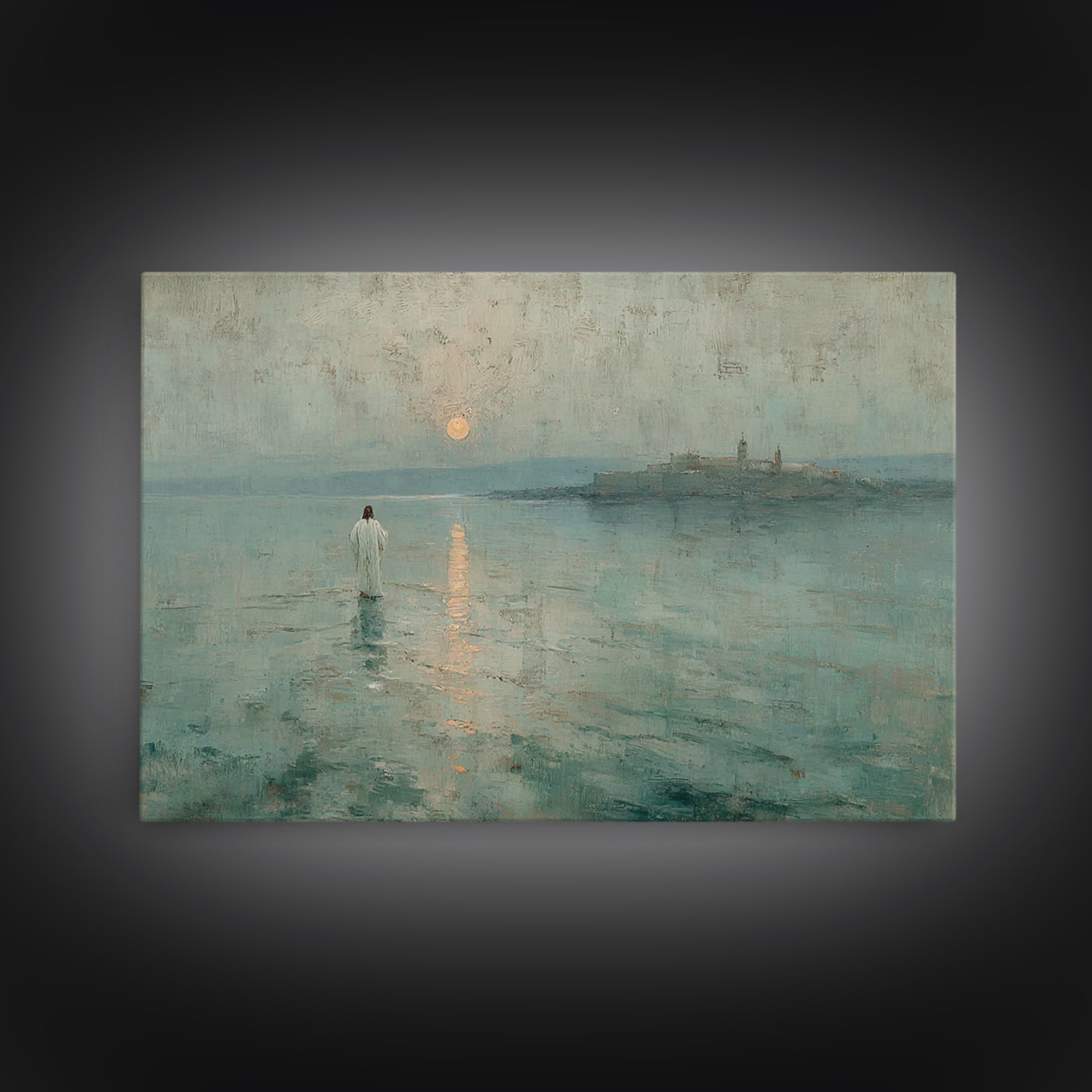 Clouds of Glory | Framed Canvas Print | Christian Art Canvas | Christian Gift | Jesus Painting | Christian Wall Art | Large Christian Art