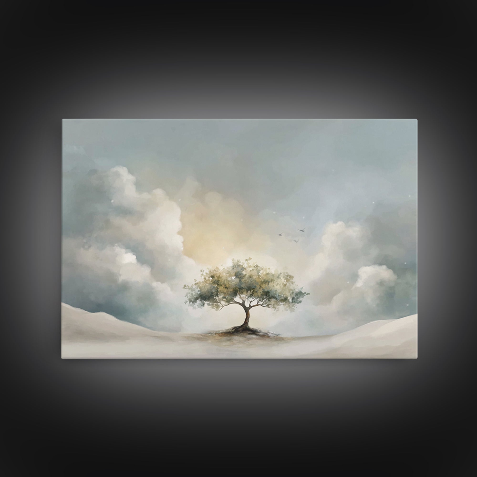 Tree Of Promise | Framed Canvas Print | Christian Wall Art | Christian Art Canvas | Christian Decor | Minimalist Christian Art