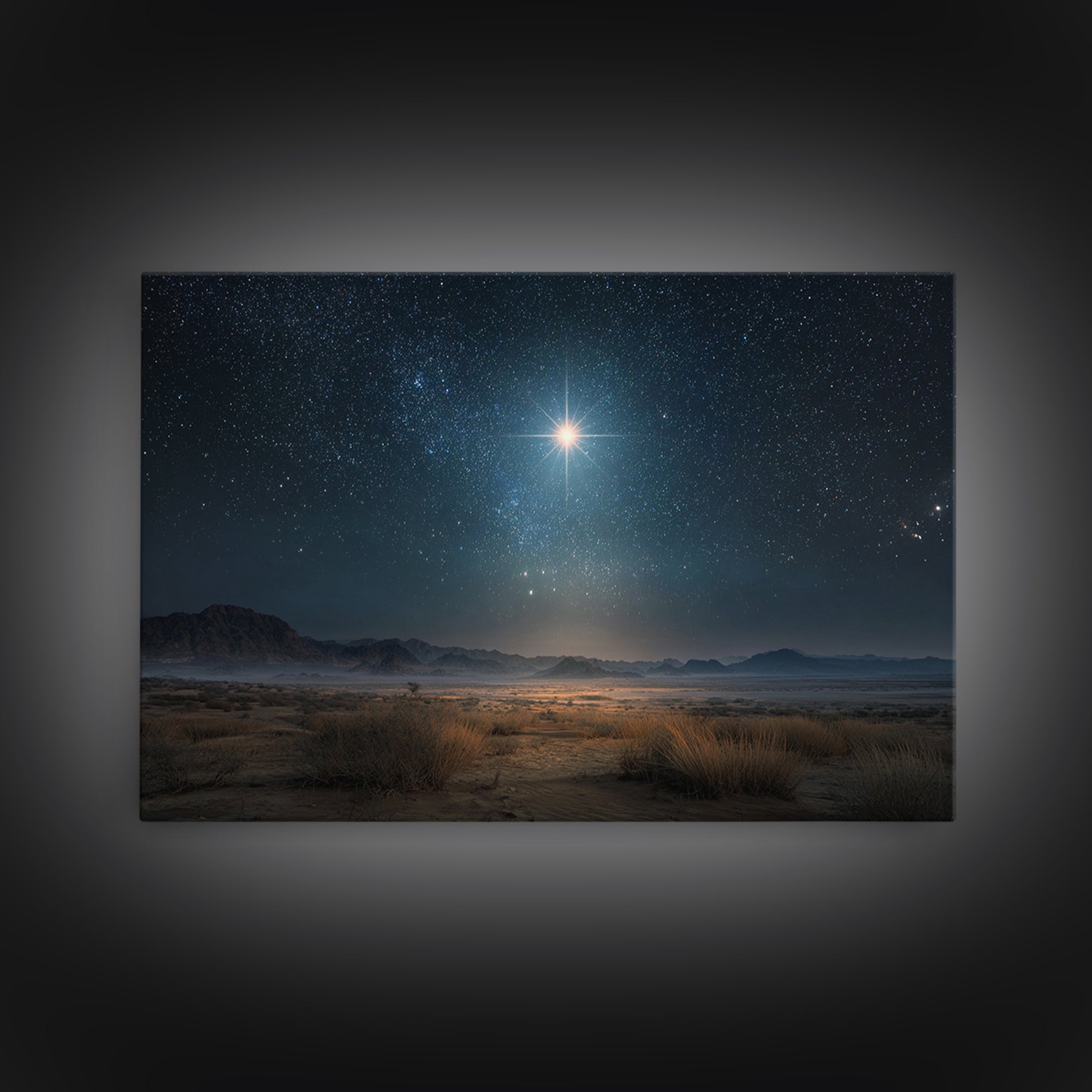 Eternal Dawn Star – Framed Canvas Print – Christian Art Canvas – Christmas Wall Art – Christian Christmas Art – Christian Decoration – Chri
