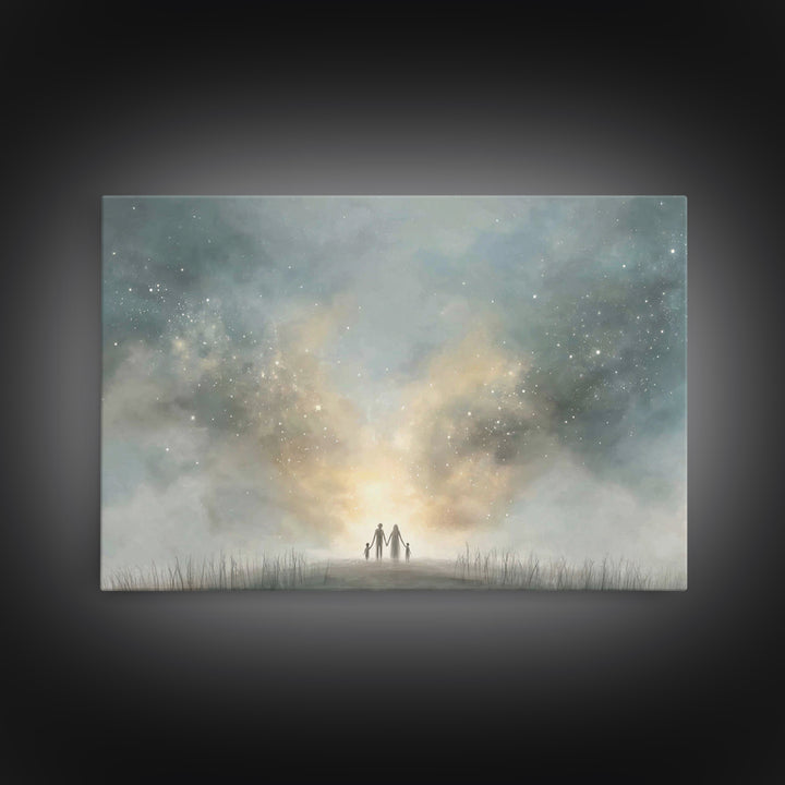 Graceful Horizon | Framed Canvas Print | Christian Wall Art | Christian Art Canvas | Christian Painting | Christmas Art | Christian Decor
