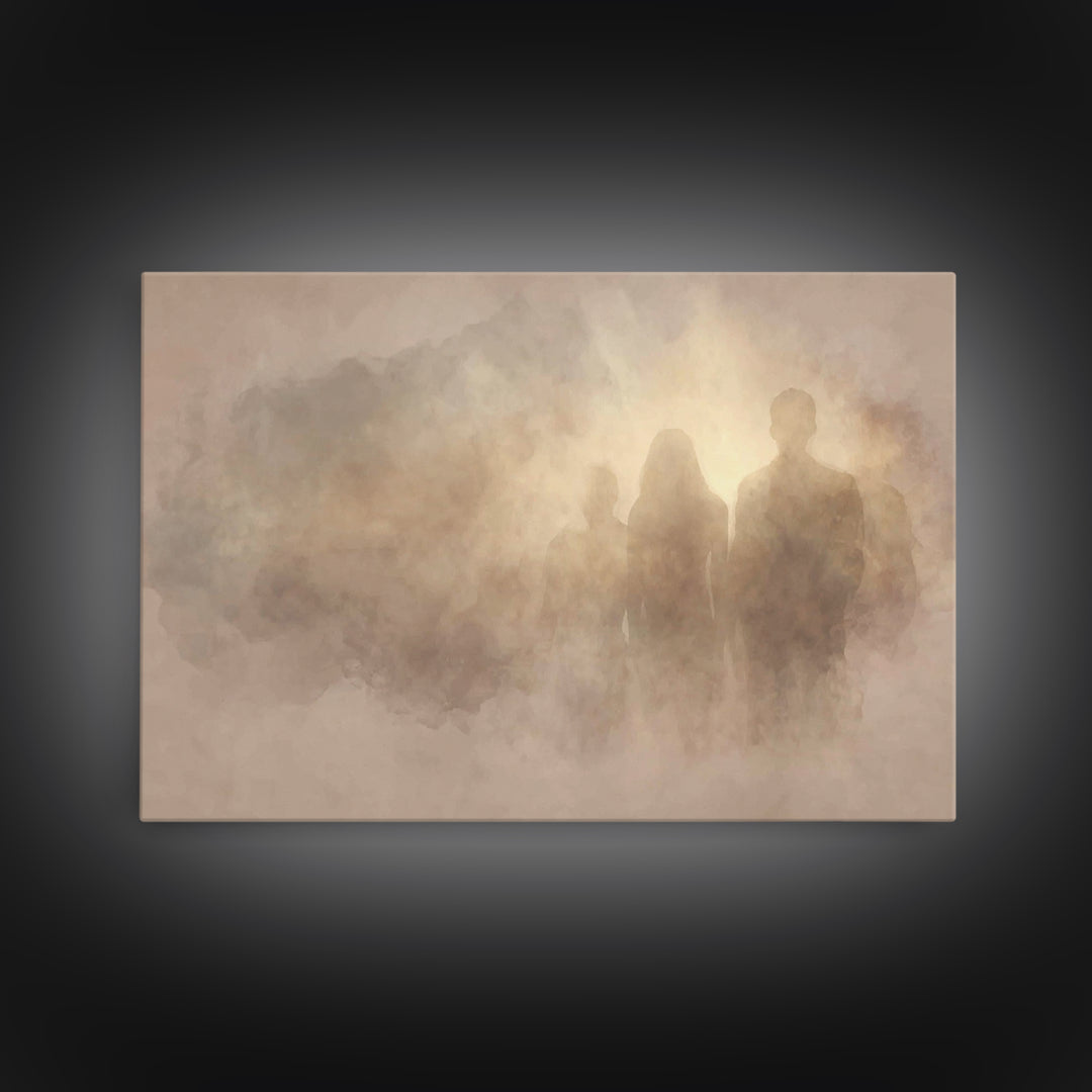 Veil Of Dawn | Framed Canvas Print | Christian Art Canvas | Christmas Art | Christian Wall Art | Christian Decor | Christian Painting