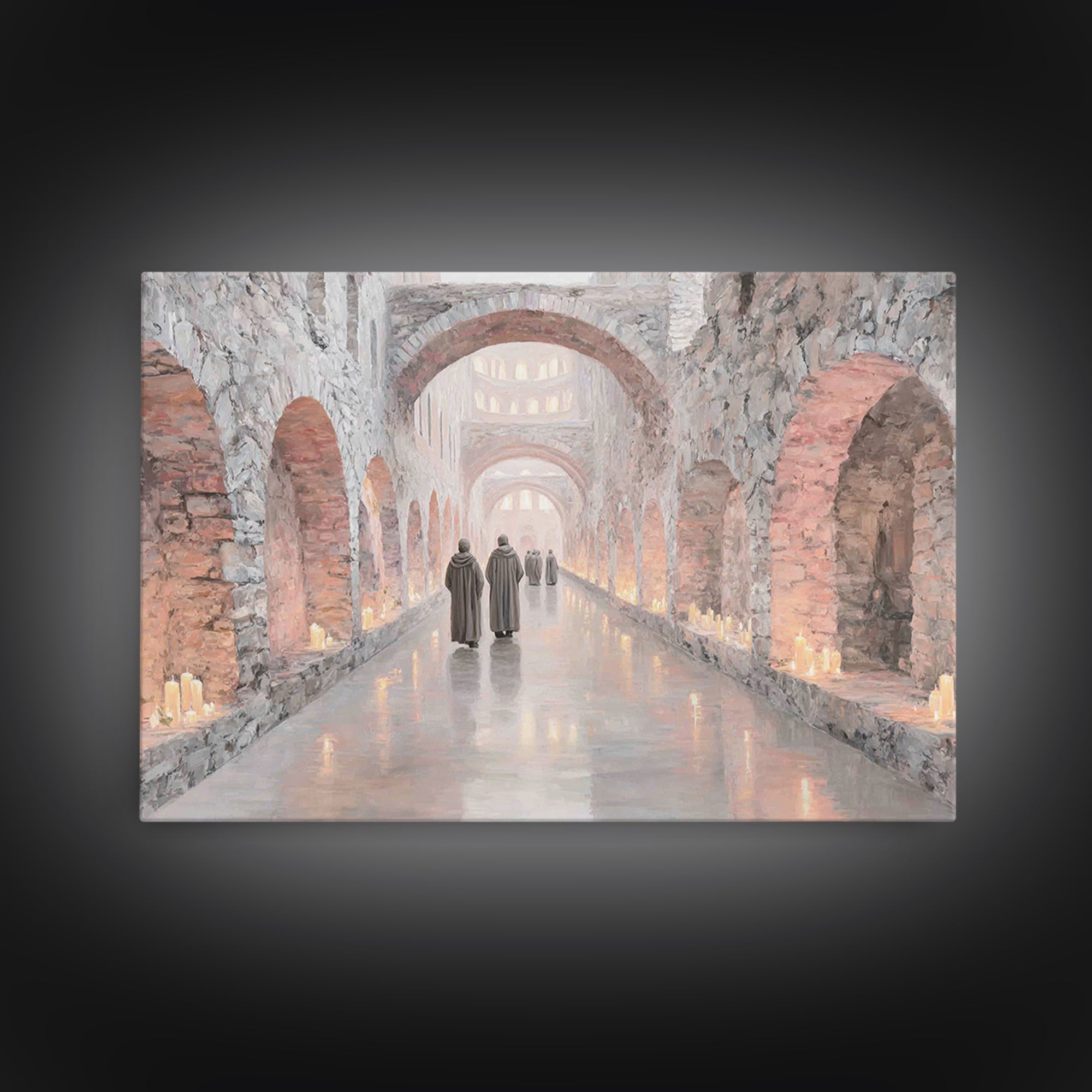 Journey Of The Faithful | Framed Canvas Print | Christian Art Canvas | Christian Wall Art | Christian Decor | Christian Painting | Christma