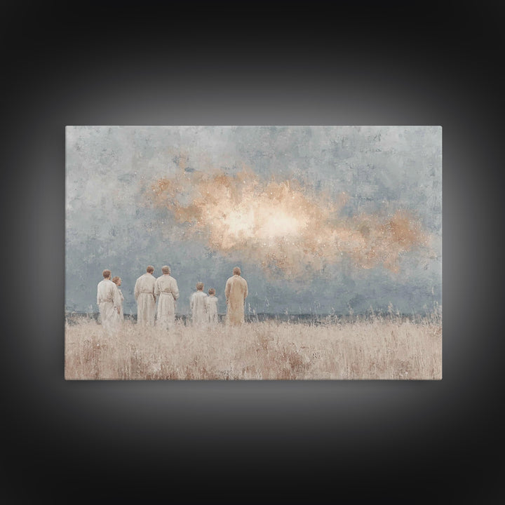 Heavenly Wonder – Framed Canvas Print – Christian Wall Art – Christian Christmas Art – Christian Art Canvas – Jesus Painting – Christmas Wa
