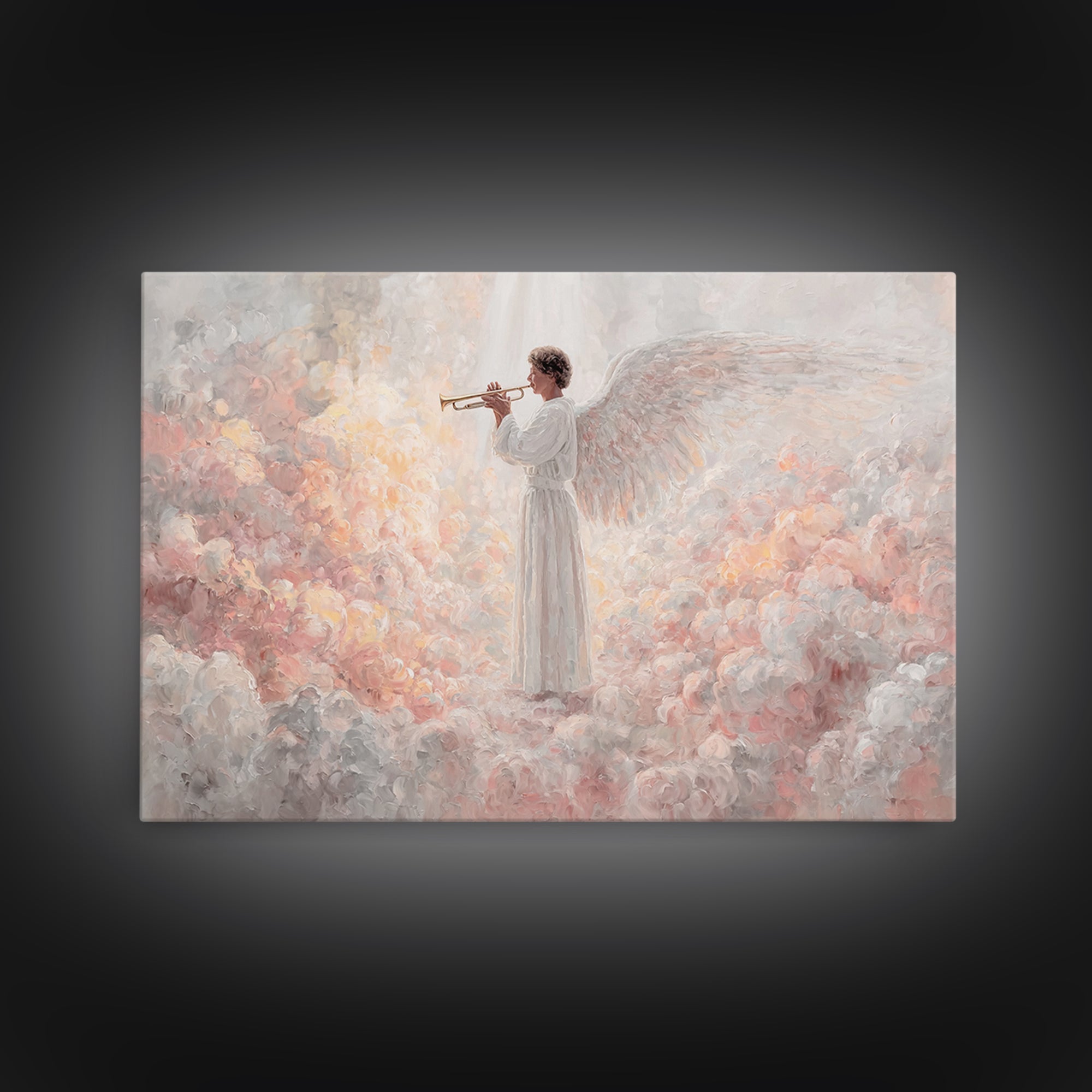 Seraphic Chorus – Framed Canvas Print – Christian Wall Art – Christian Art Canvas – Christian Christmas Art – Jesus Painting – Christmas Ar