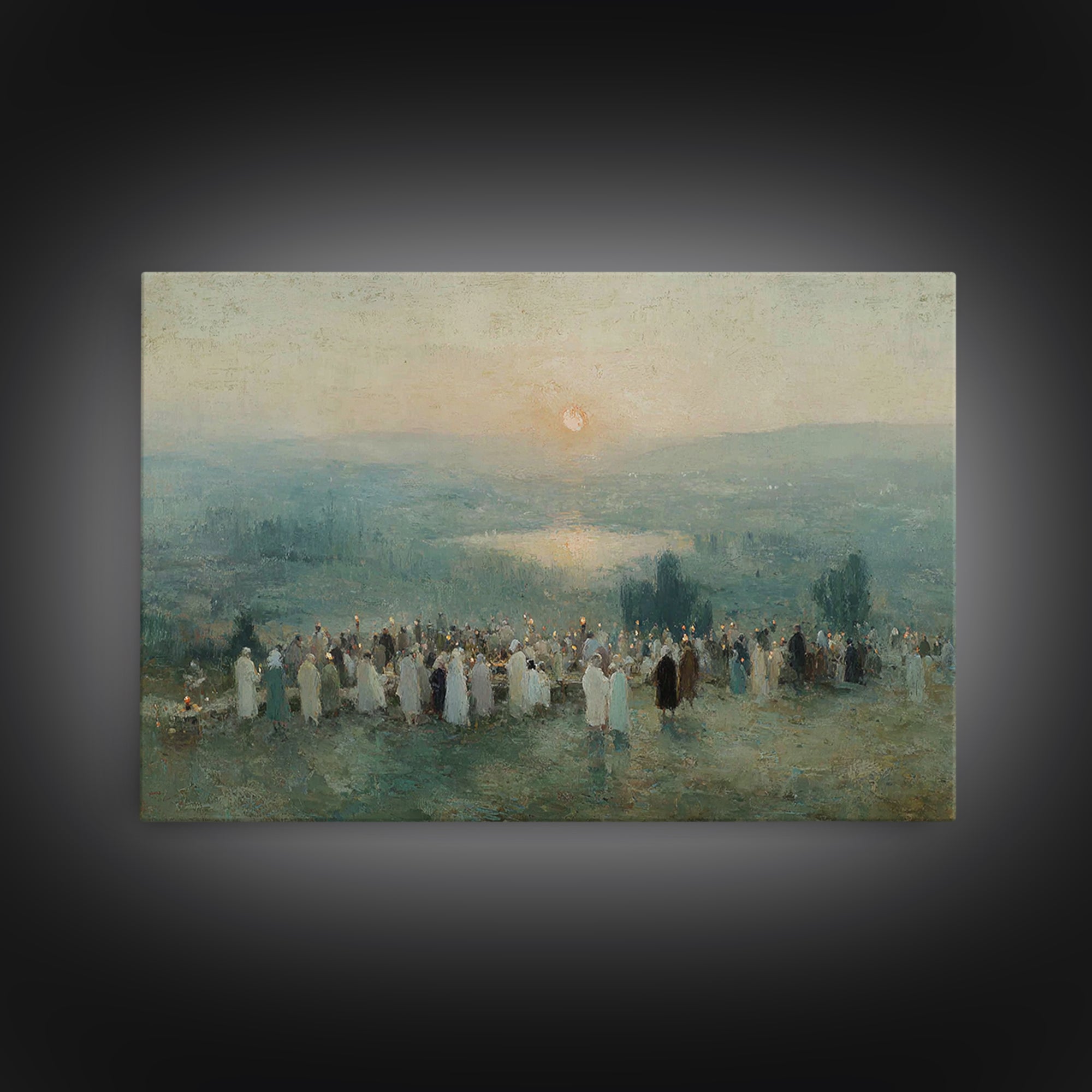 Valley of Hope – Framed Canvas Print – Christian Art Canvas – Christian Wall Art – Christian Christmas Art – Christmas Art – Christian Pain