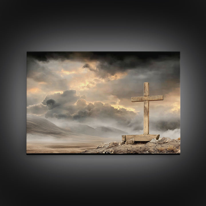 Dawn Of Mercy – Framed Canvas Print – Christian Wall Art – Christian Art Canvas – Christian Decor – Christian Gift