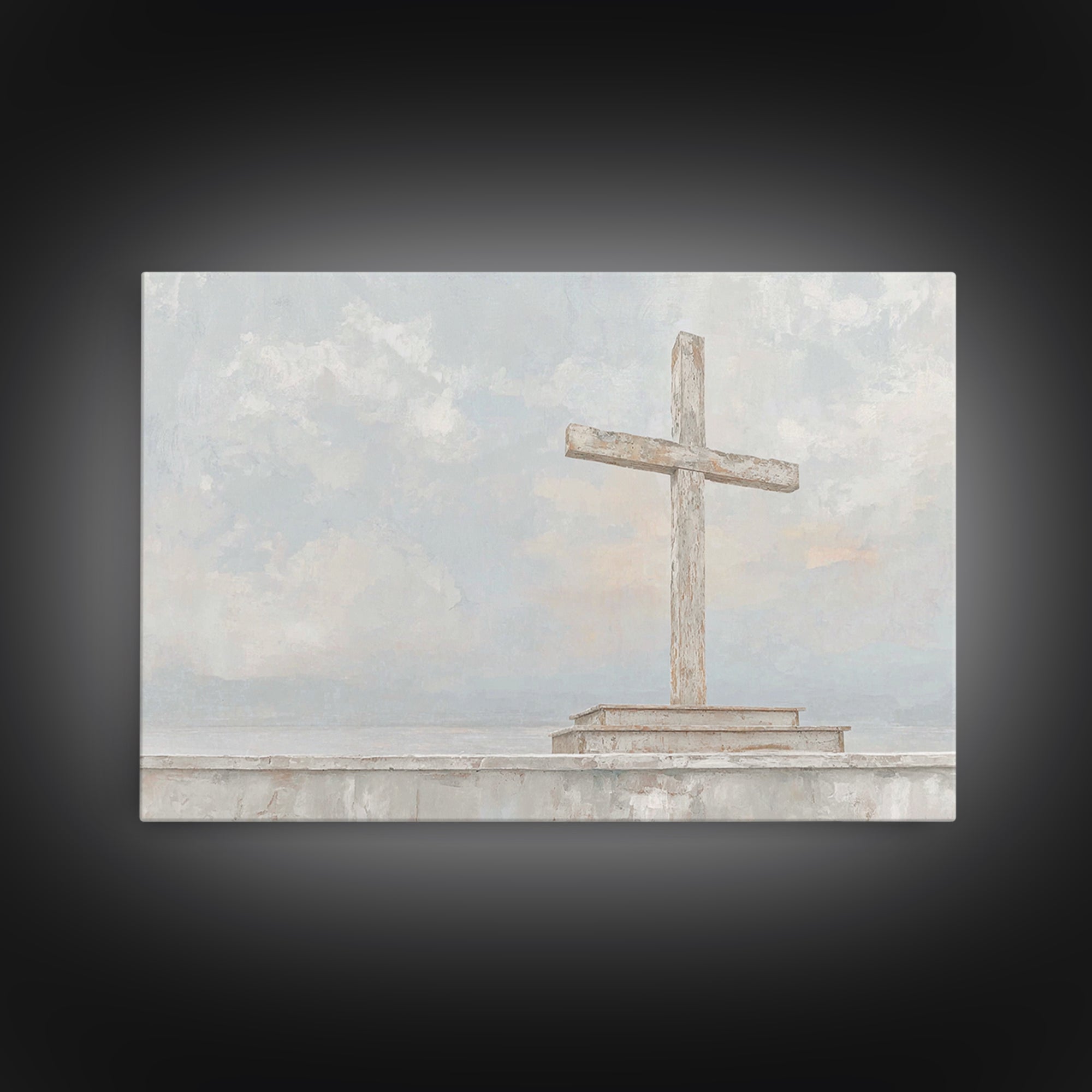 Light Of Redemption, Framed Canvas Print, Christian Wall Art, Christian Art Canvas, Subtle Christian Art, Christian Gift