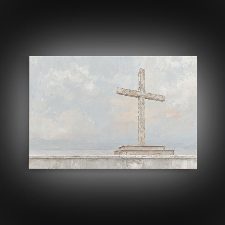 Light Of Redemption, Framed Canvas Print, Christian Wall Art, Christian Art Canvas, Subtle Christian Art, Christian Gift