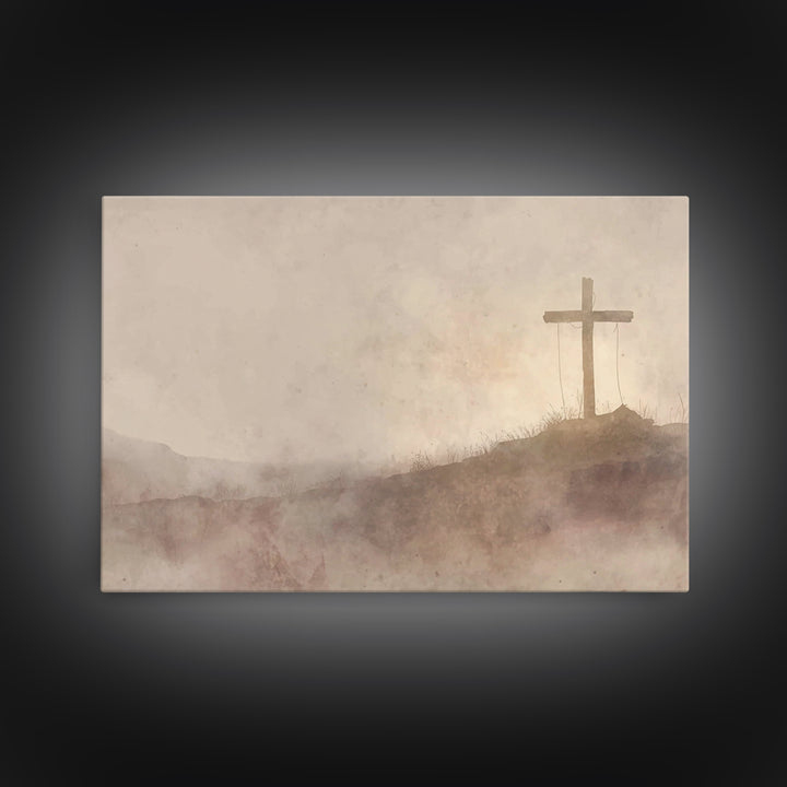 Hope In The Stillness | Framed Canvas Print | Christian Wall Art | Christian Art Canvas | Subtle Christian Art | Christian Gift