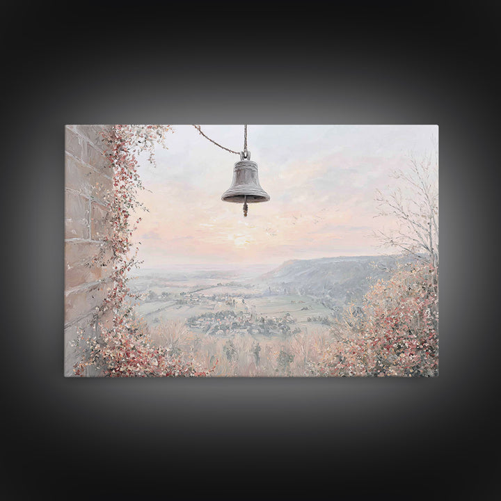 Valley Bell Peace | Framed Canvas Print | Christian Wall Art | Christian Art Canvas | Subtle Christian Art | Christian Gift
