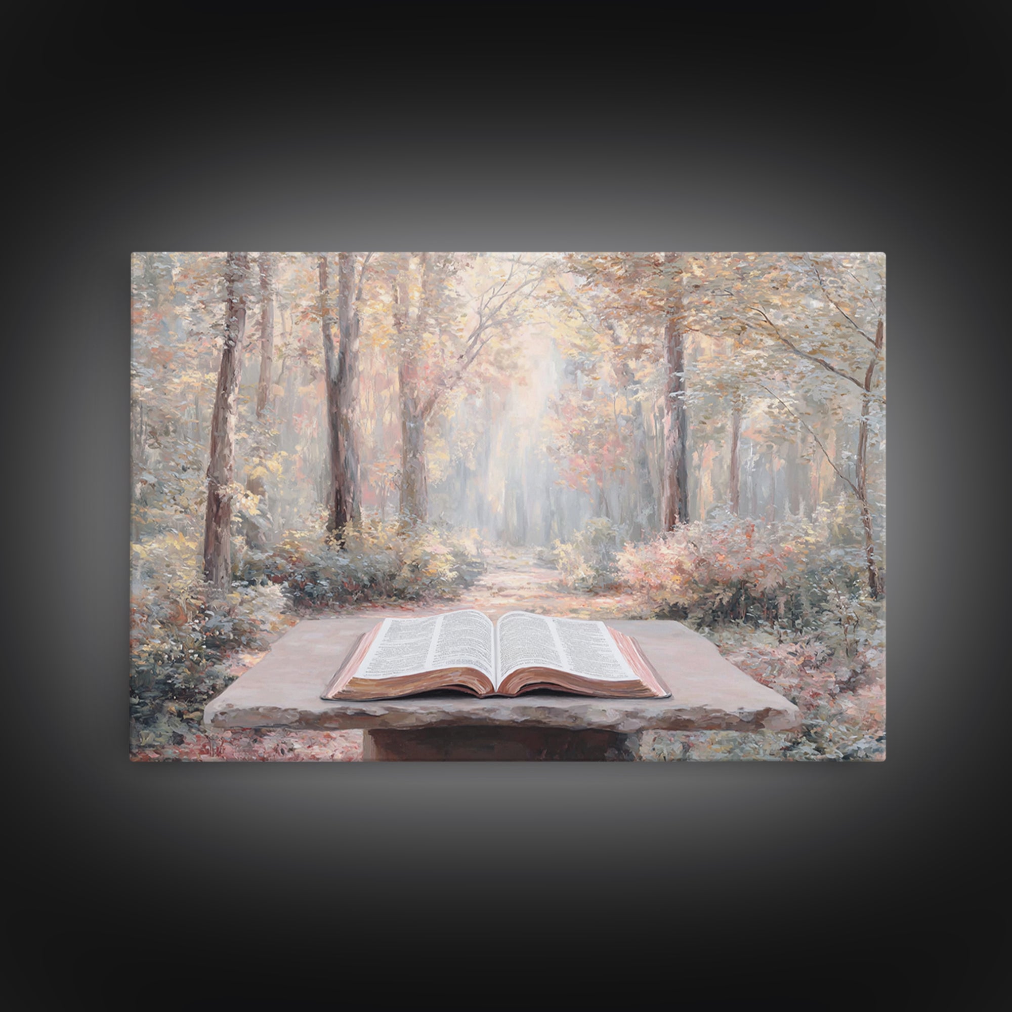 Pathway Of Grace, Framed Canvas Print, Christian Wall Art, Christian Art Canvas, Christian Decor, Modern Christian Art, Christian Paintings