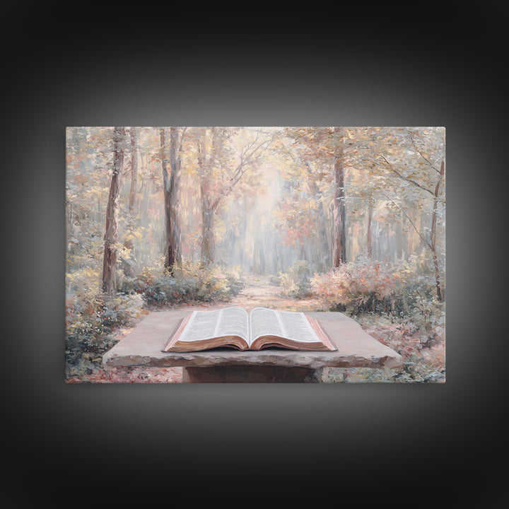 Pathway Of Grace, Framed Canvas Print, Christian Wall Art, Christian Art Canvas, Christian Decor, Modern Christian Art, Christian Paintings