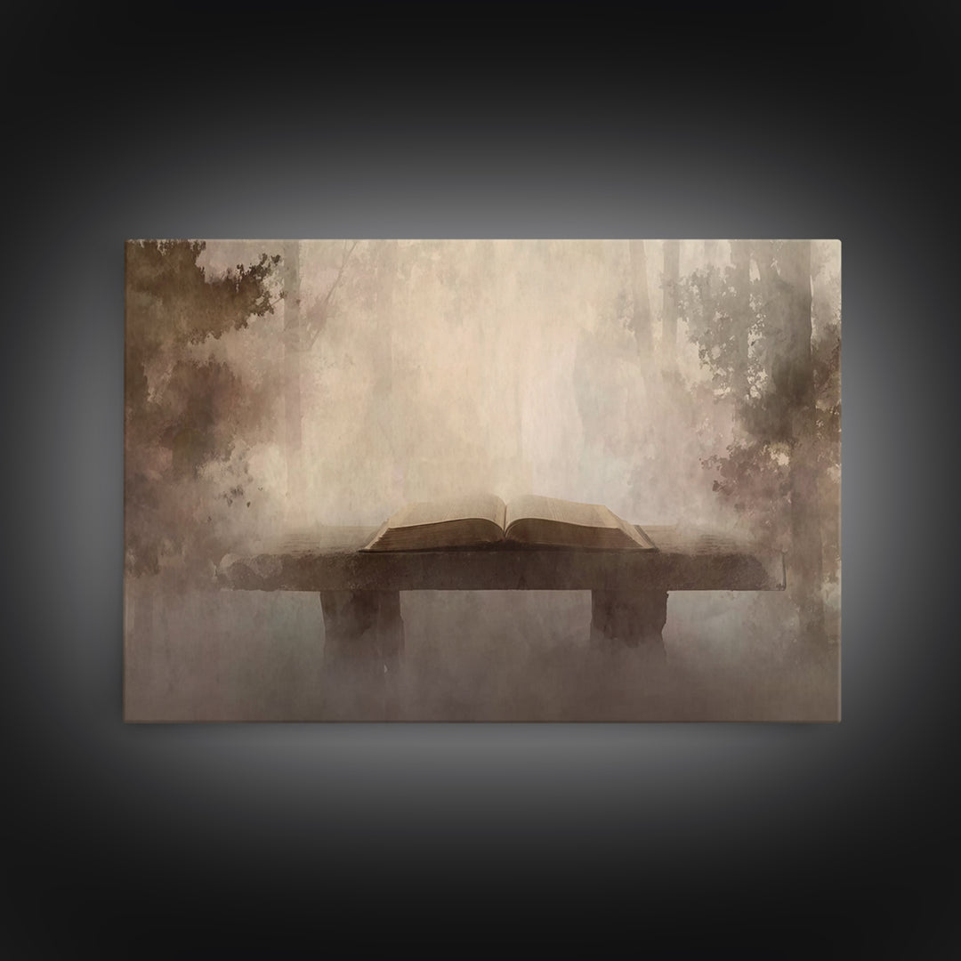 Quiet Revelation, Framed Canvas Print, Christian Art Canvas, Christian Wall Art, Minimalist Christian Art, Christian Paintings, Christian D