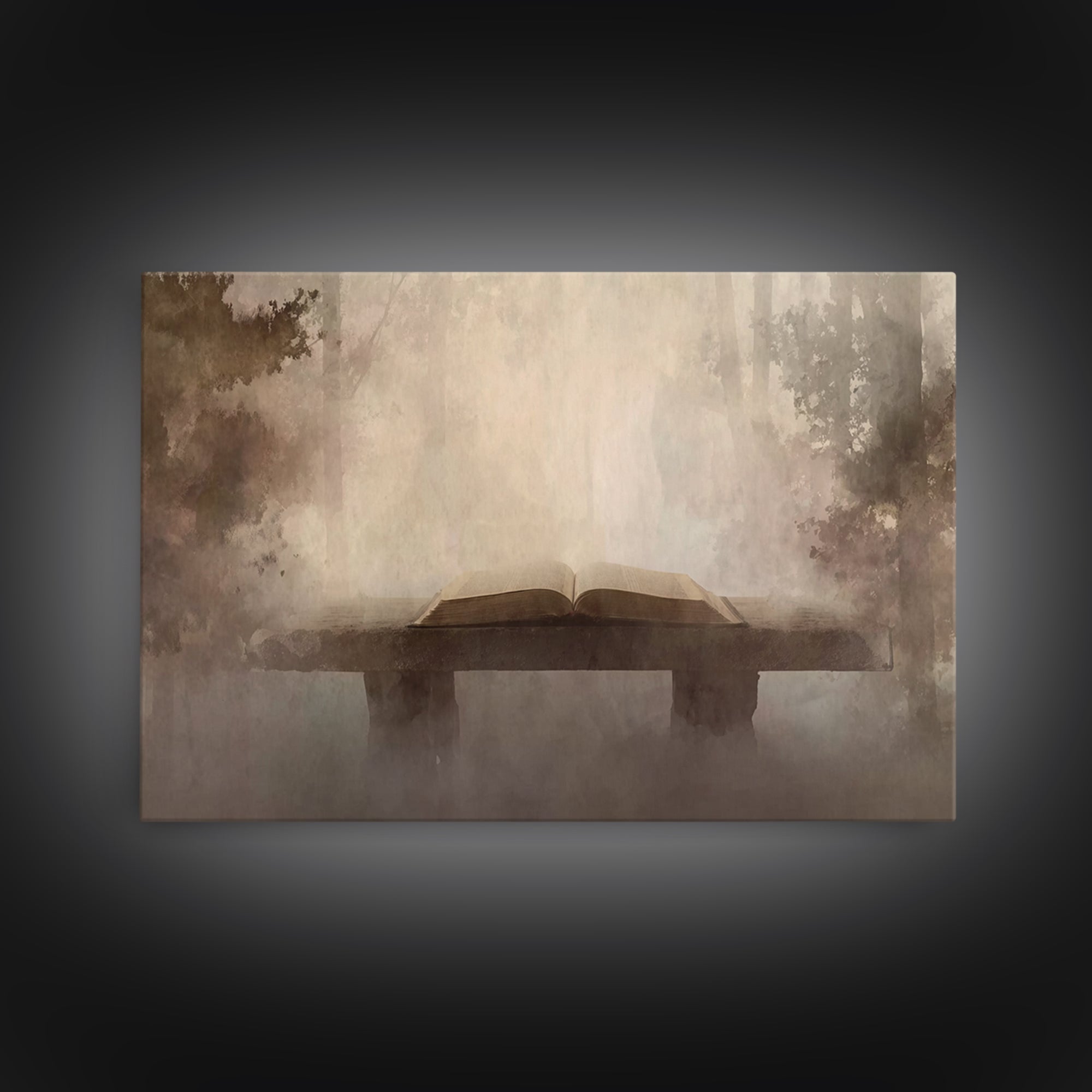 Quiet Revelation, Framed Canvas Print, Christian Art Canvas, Christian Wall Art, Minimalist Christian Art, Christian Paintings, Christian D