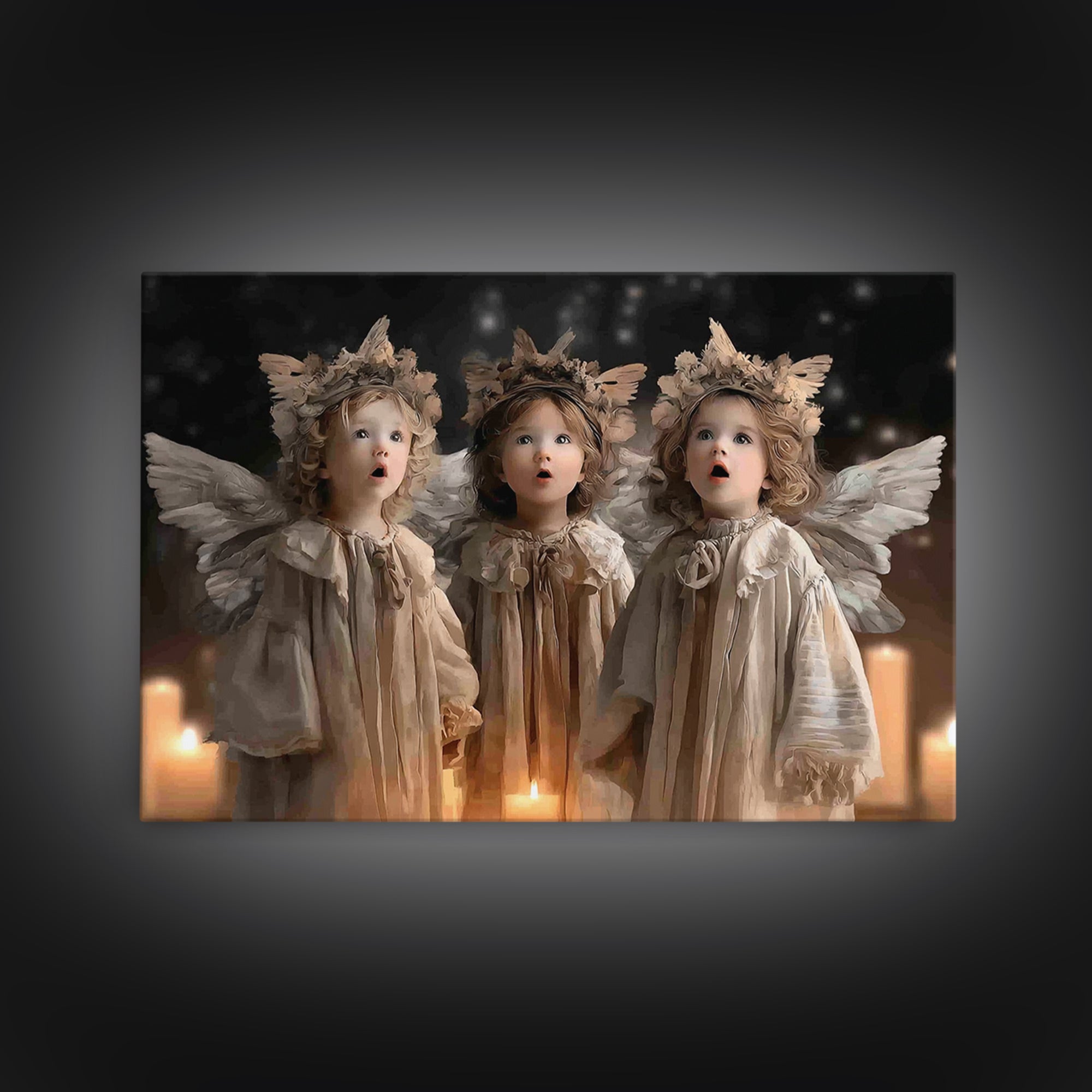 Garden Of Wonder | Framed Canvas Print | Christian Art Canvas | Christian Wall Art | Christian Christmas Art | Christian Decor | Modern Chr